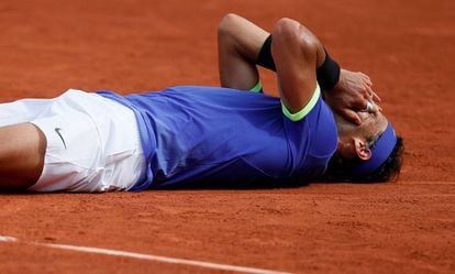 Rafa Nadal after winning his 10th Roland Garros title.