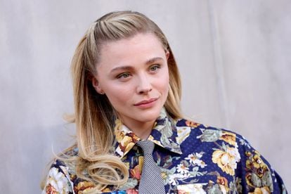 Actress Chloë Grace Moretz at the Louis Vuitton cruise collection show in May 2022 in San Diego, California.