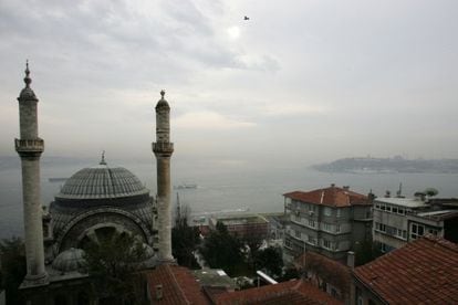 A view of Istanbul from Orhan Pamuk’s studio.