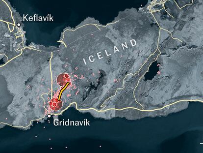 The earthquake data that explains the volcanic eruption in Iceland