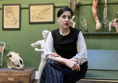 Evi Numen, curator of the Old Anatomy Museum at Trinity College in Dublin.