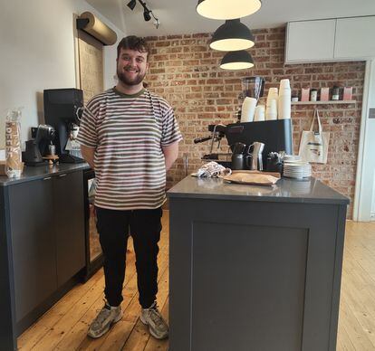 Ben, owner of Cafe Soujourn, in Armagh.