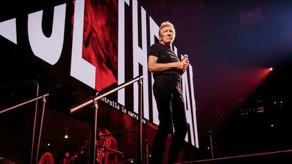 Roger Waters performs at Mediolanum Forum of Assago on March 31, 2023, in Milan, Italy.