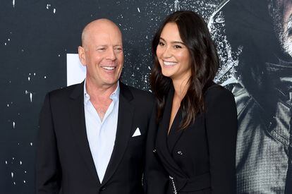 Bruce Willis and Emma Heming at a premiere in New York in 2013.
