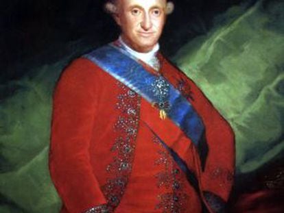 A portrait of King Charles IV by Goya.