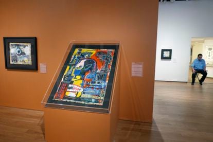 View of the exhibition dedicated to Basquiat at the Orlando Museum of Art on June 1.