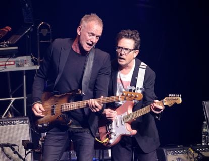 Despite his illness and various ailments, Michael J. Fox showed he could do things like take the stage to sing with Sting at the 'A Funny Thing Happened On The Way To Cure Parkinson' gala in New York City in October 2021. 