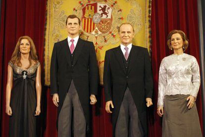 Before becoming king, Felipe and his wife Letizia shared the stage with Juan Carlos and Sofía at the Madrid museum.
