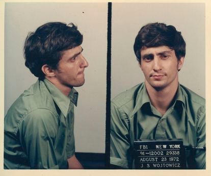 The police mugshot shown in the TCM documentary 'The Dog.'