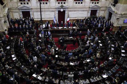 Argentinean Congress during the debate on Tuesday.