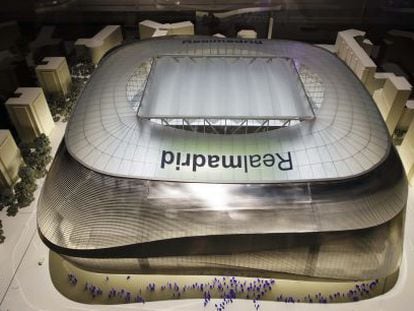 The design for a new Bernab&eacute;u stadium by GMP Architekten and the studios L-35 and Ribas&amp;Ribas. 