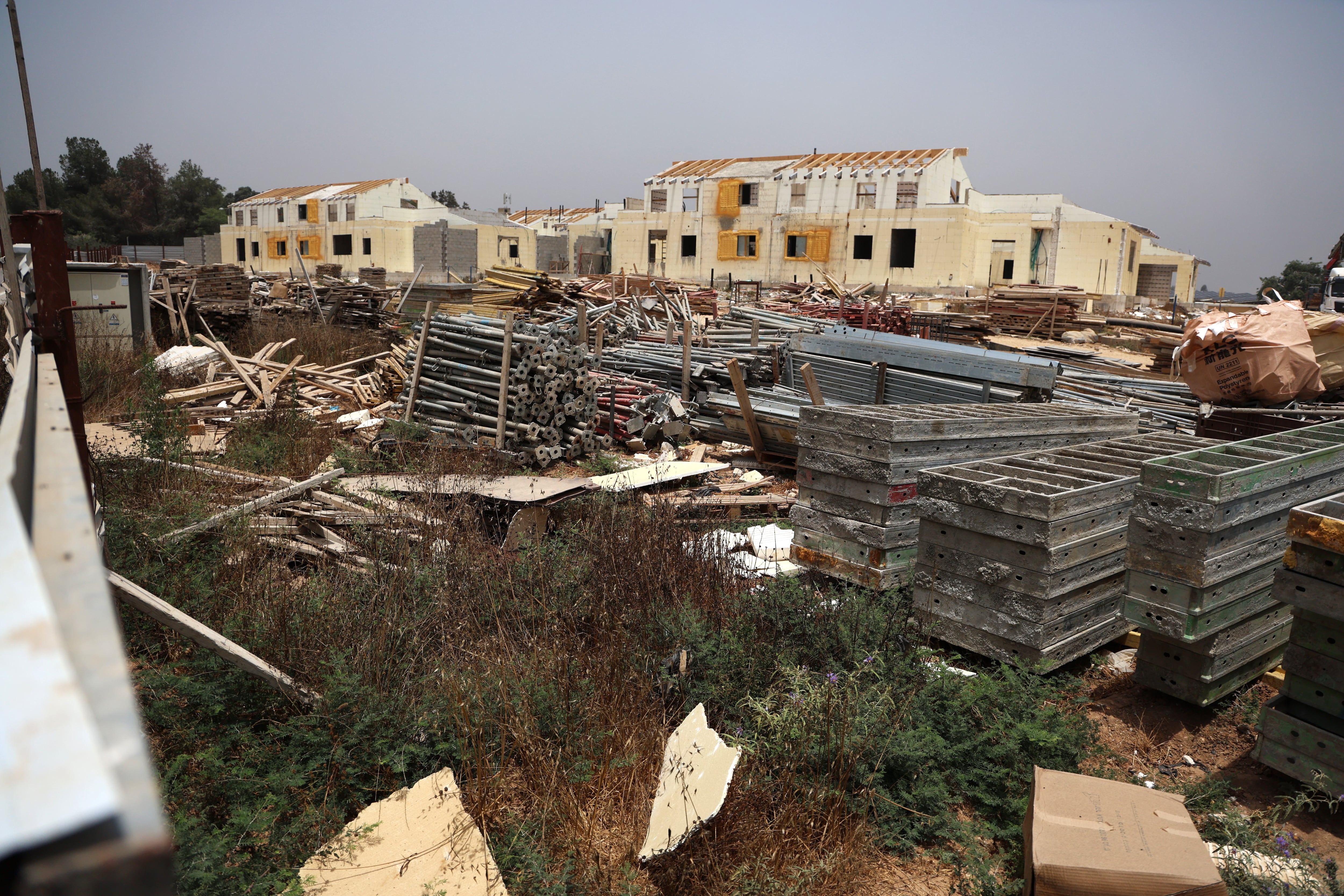 New housing under construction at Kibbutz Be'eri.