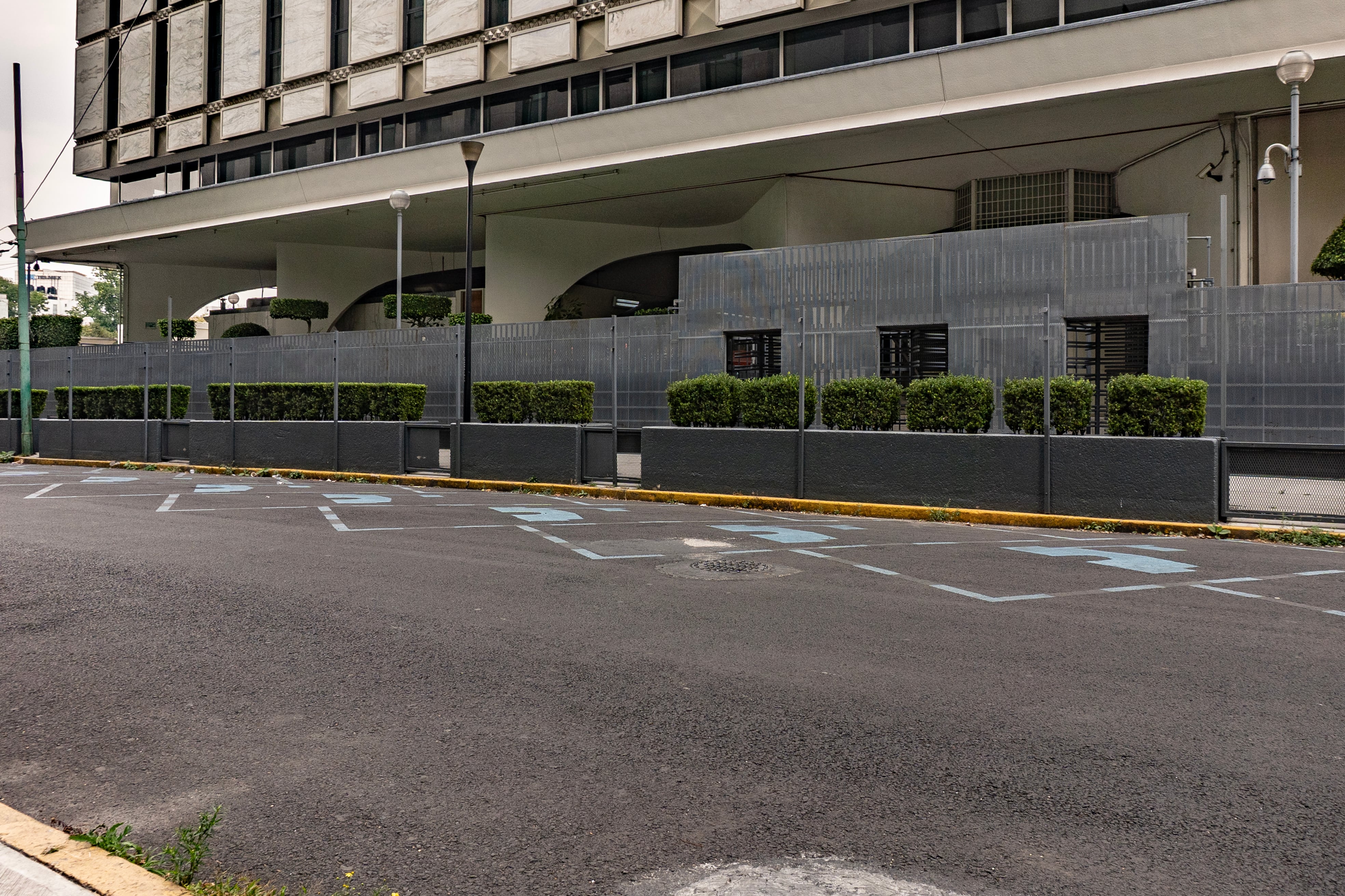 The former U.S. Embassy building on Danubio Street in Mexico City, January 27.