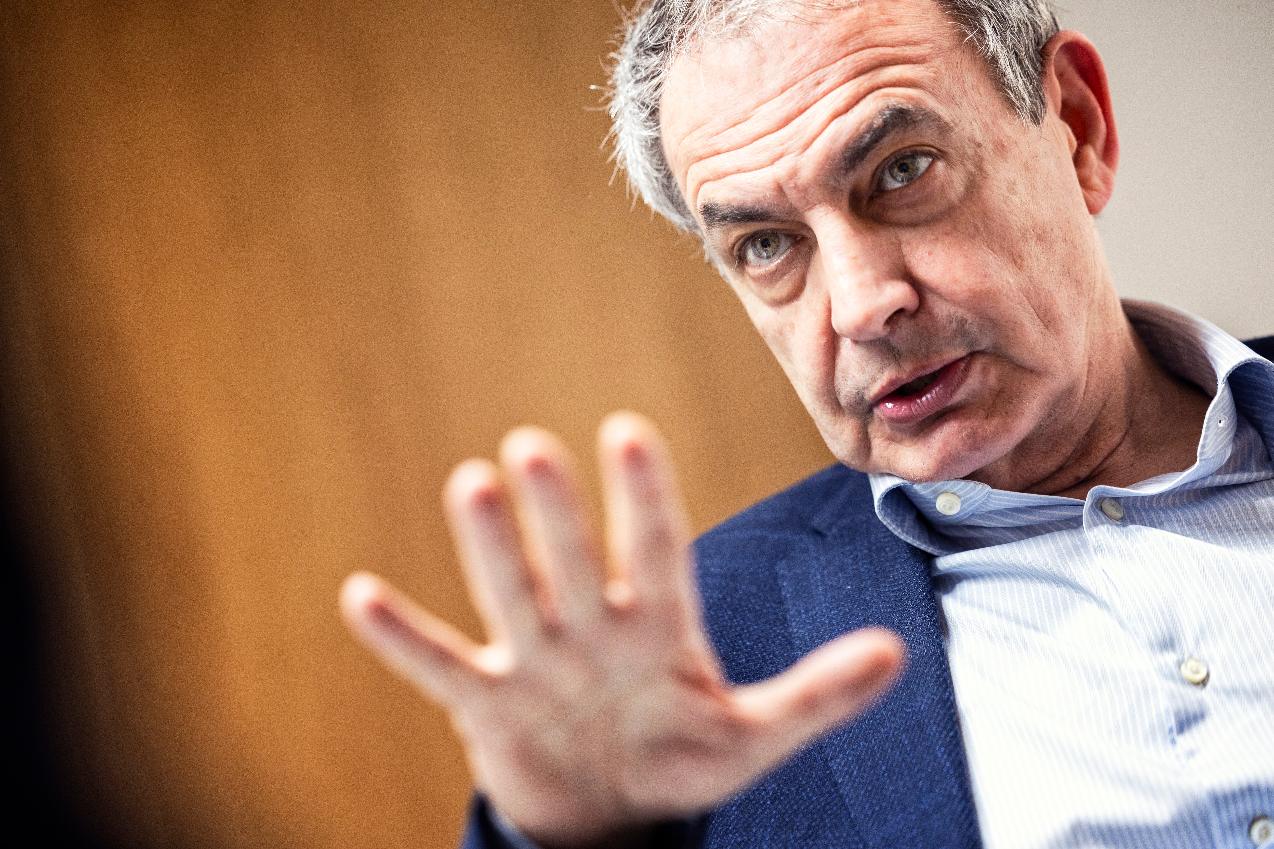 Zapatero, during an interview in 2024.