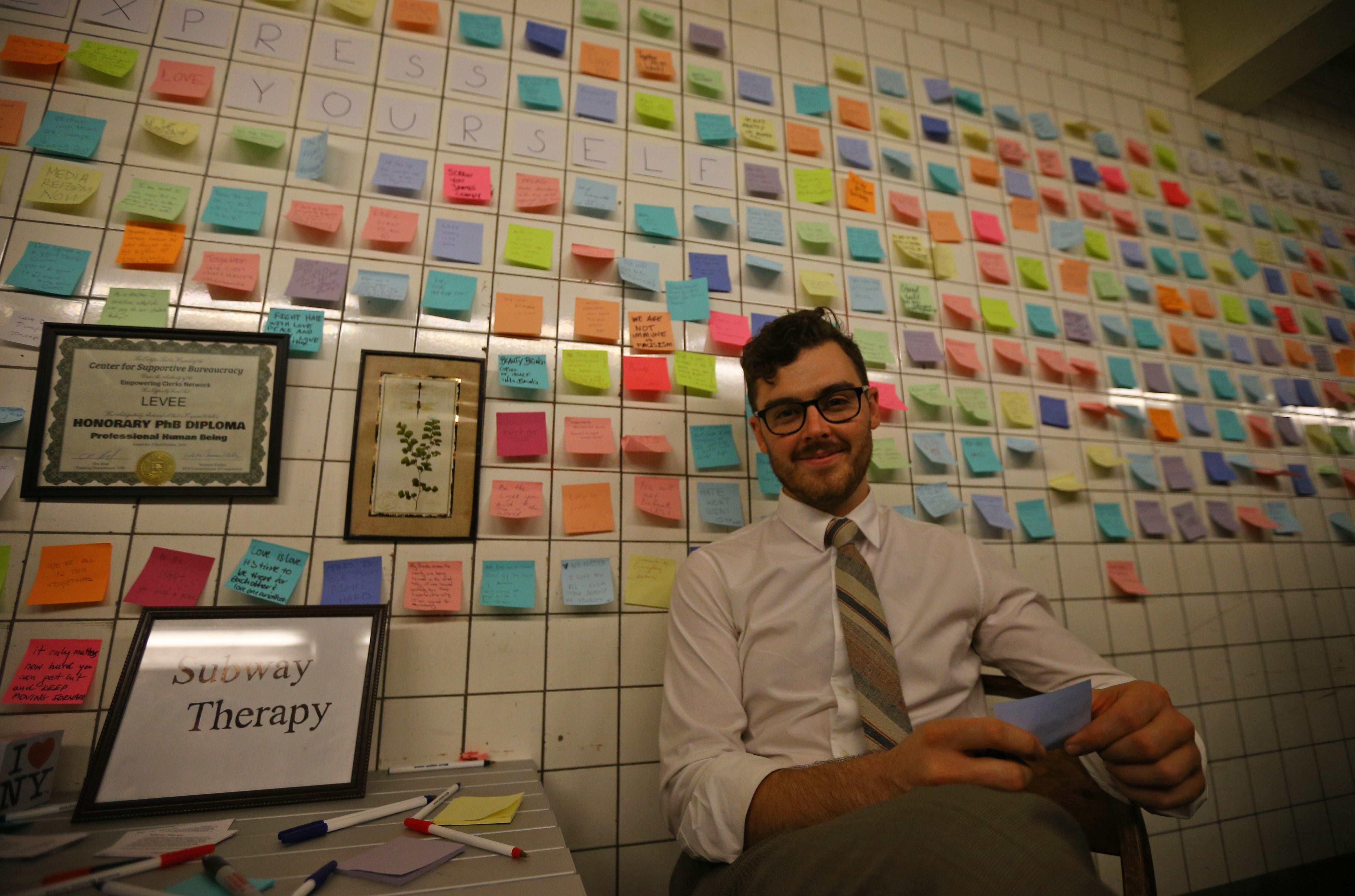 Matthew ‘Levee’ Chavez, the creator of free therapy on the New York subway