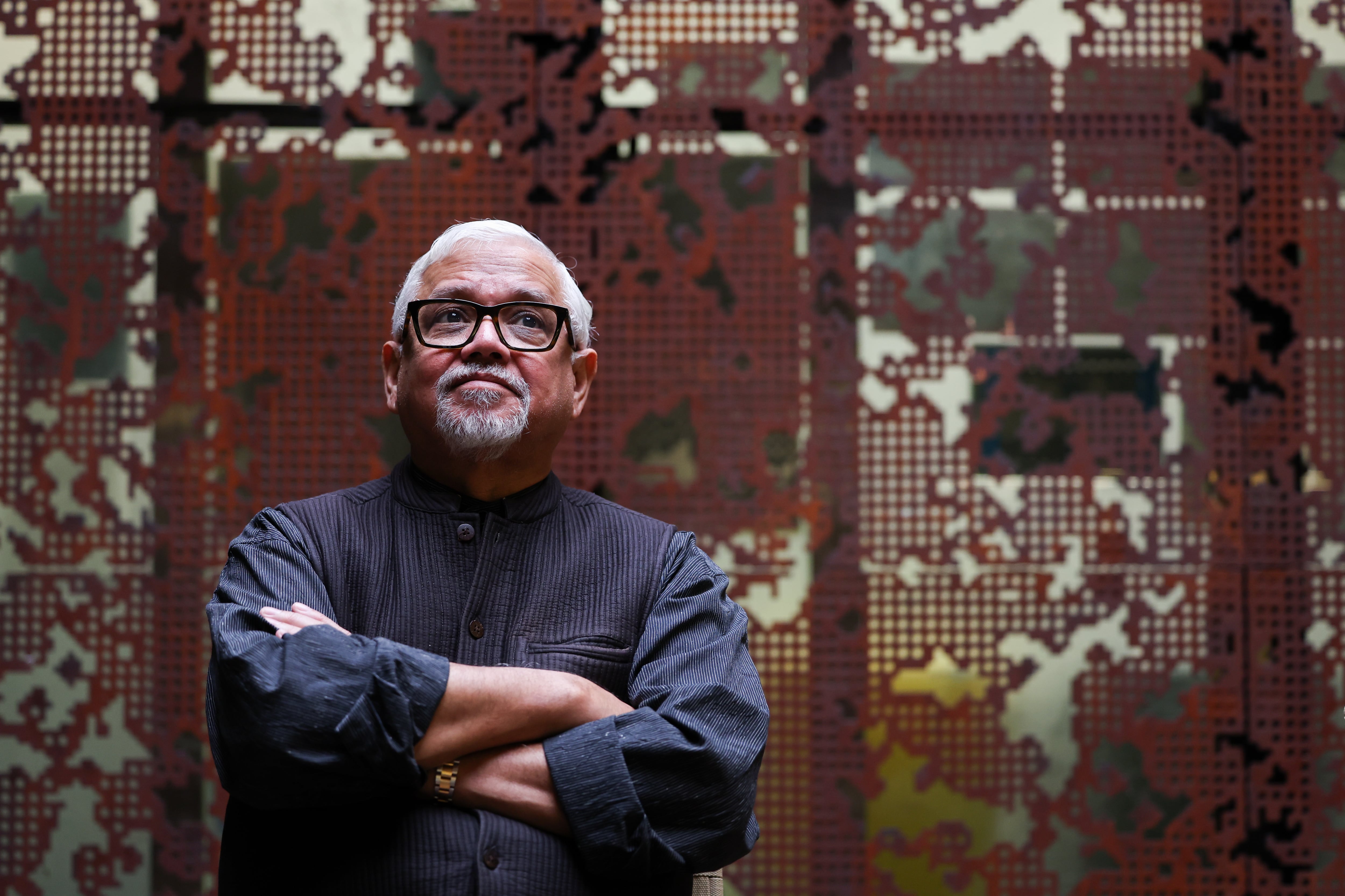 Amitav Ghosh, at the CaixaForum in Madrid, last week.