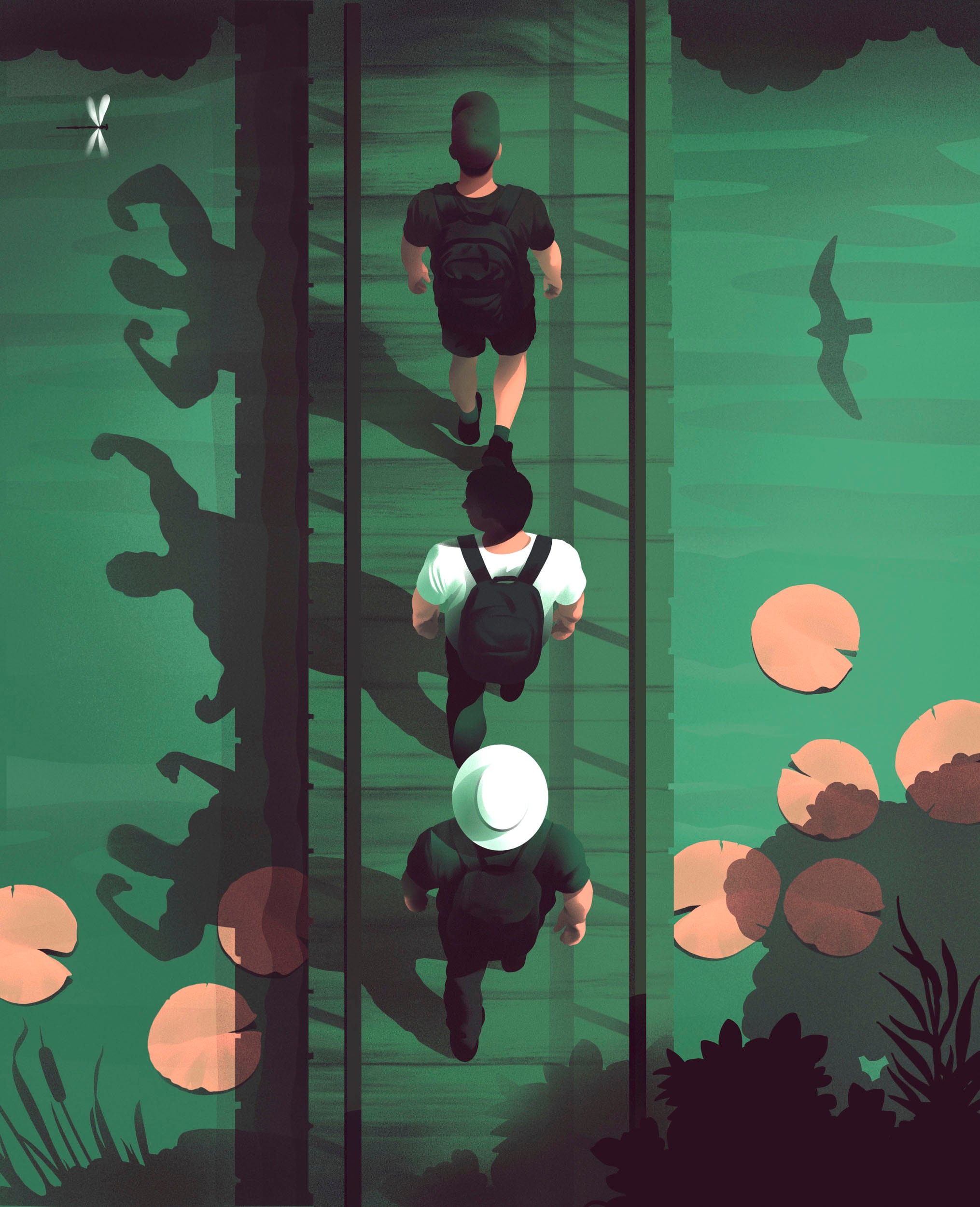 What are men searching for (and running from) when they go on a retreat?