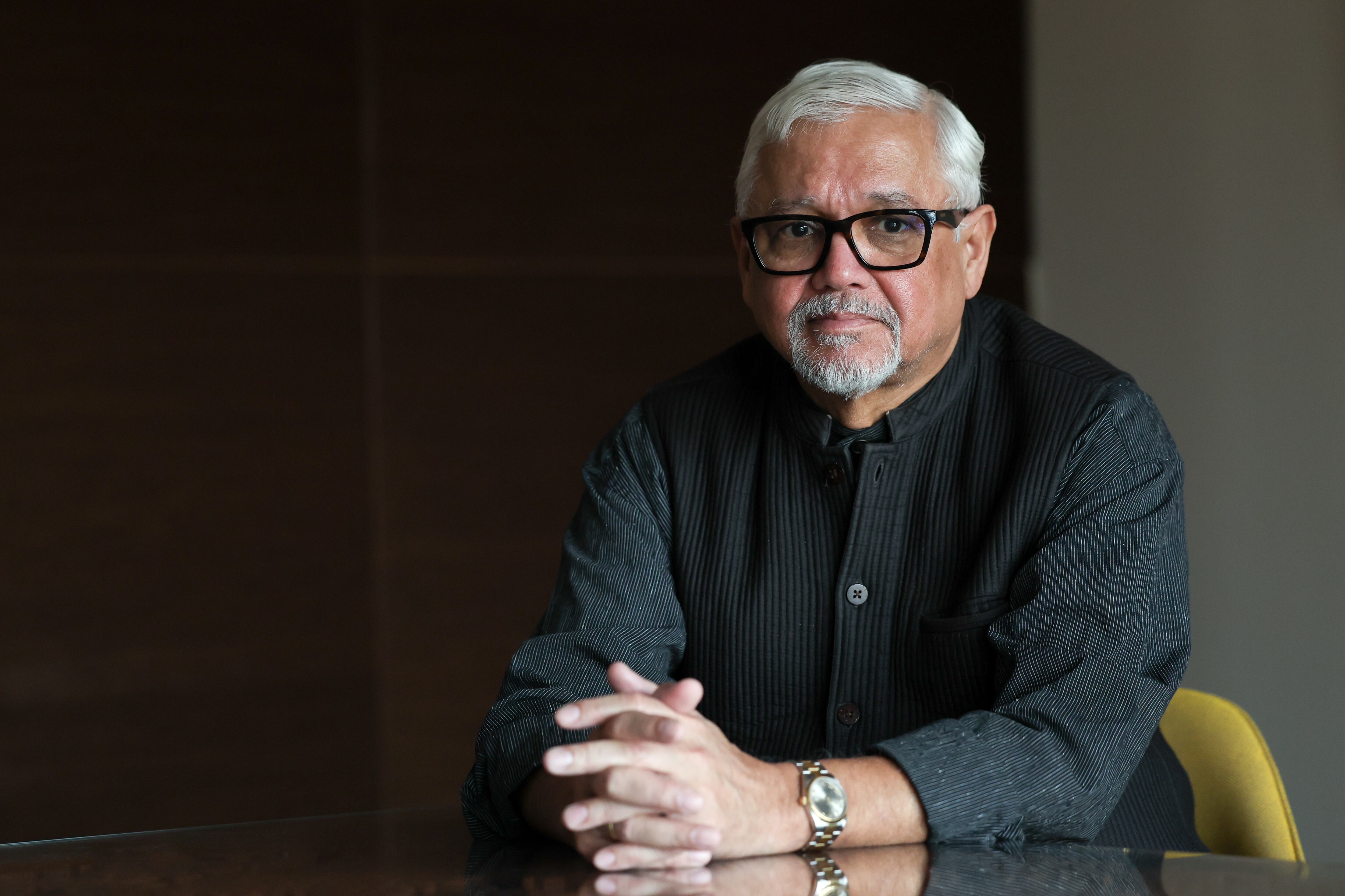 Amitav Ghosh in Madrid.