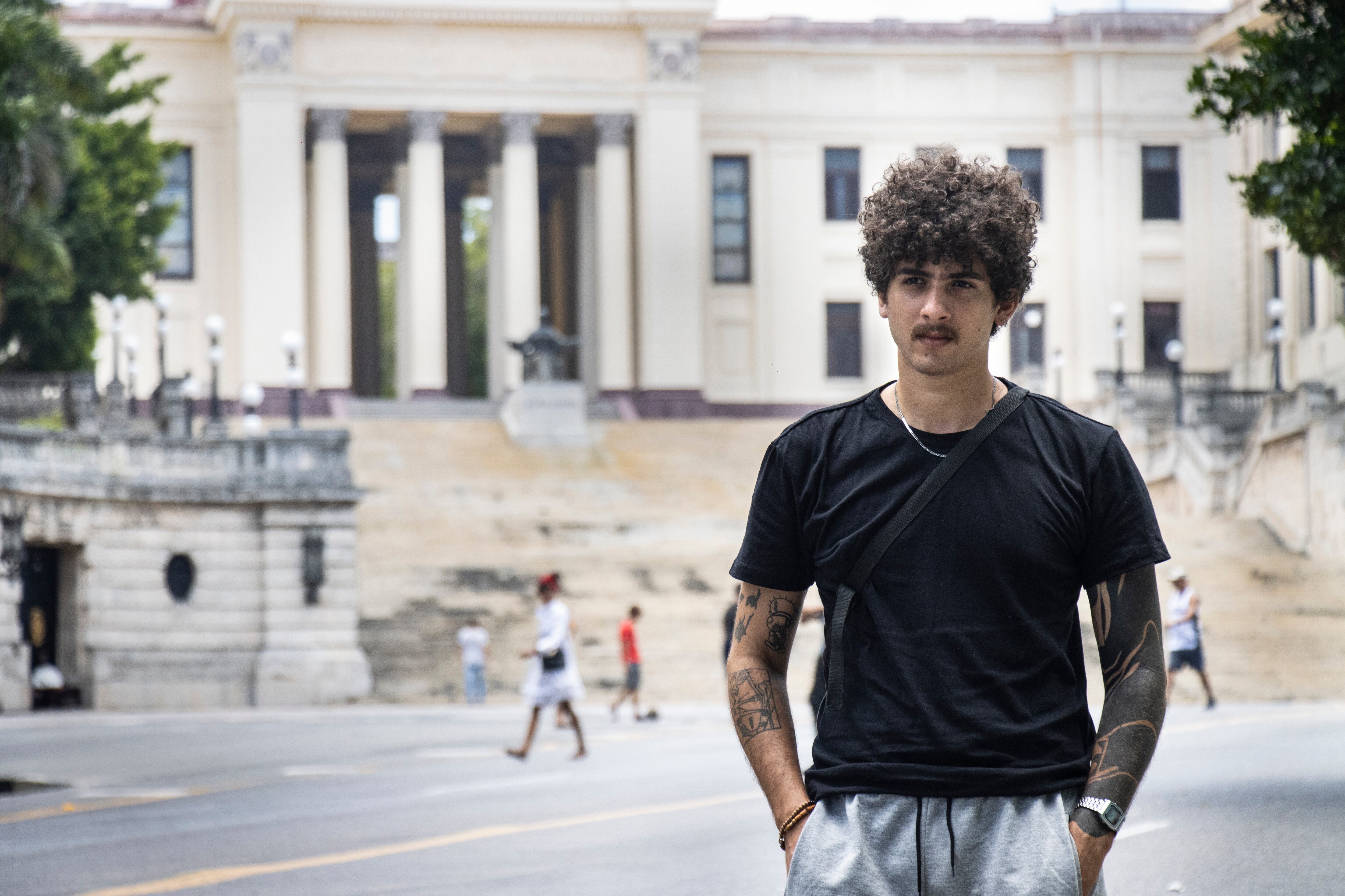 Raymar Aguado Hernández in Havana, July 24.