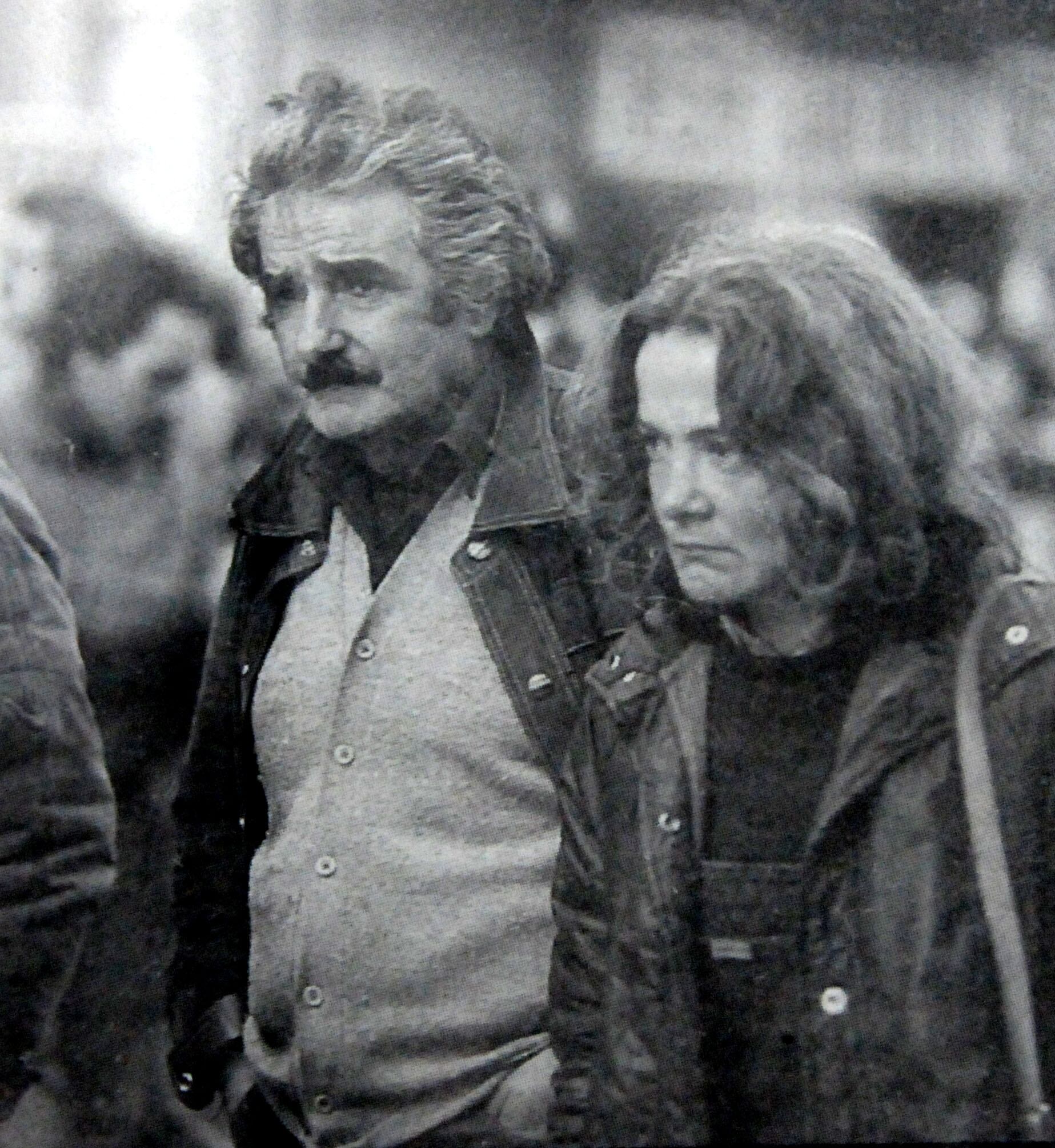 José Mujica and his wife Lucía Topolansky during the funeral of Raúl Sendic, May 7, 1989.