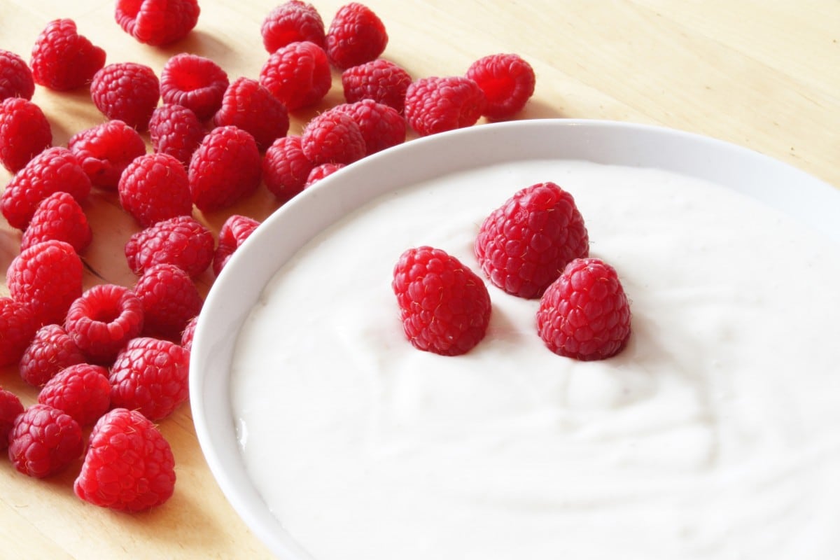 Natural yogurt, yes; fruit, too.
