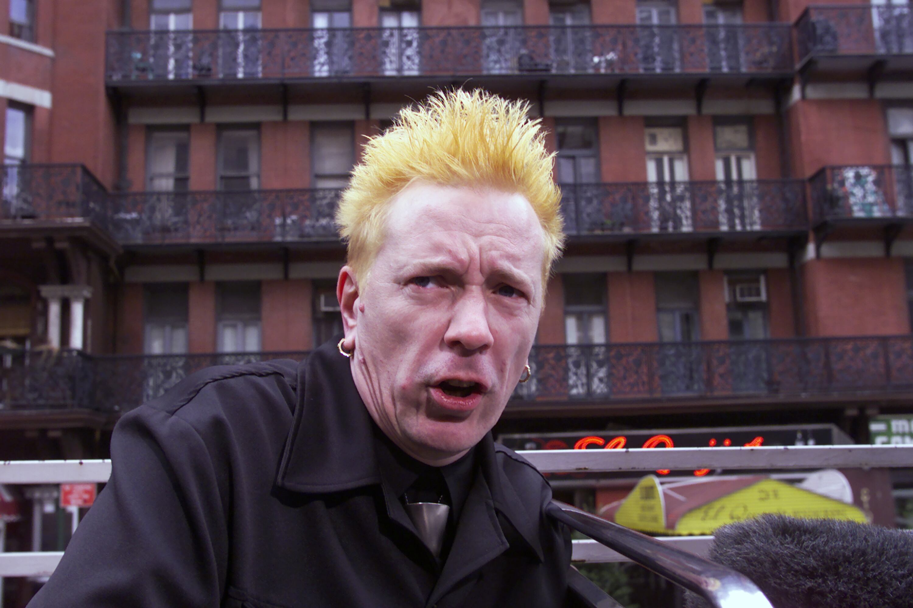 John Lydon, aka Johnny Rotten, in New York in 2000. 