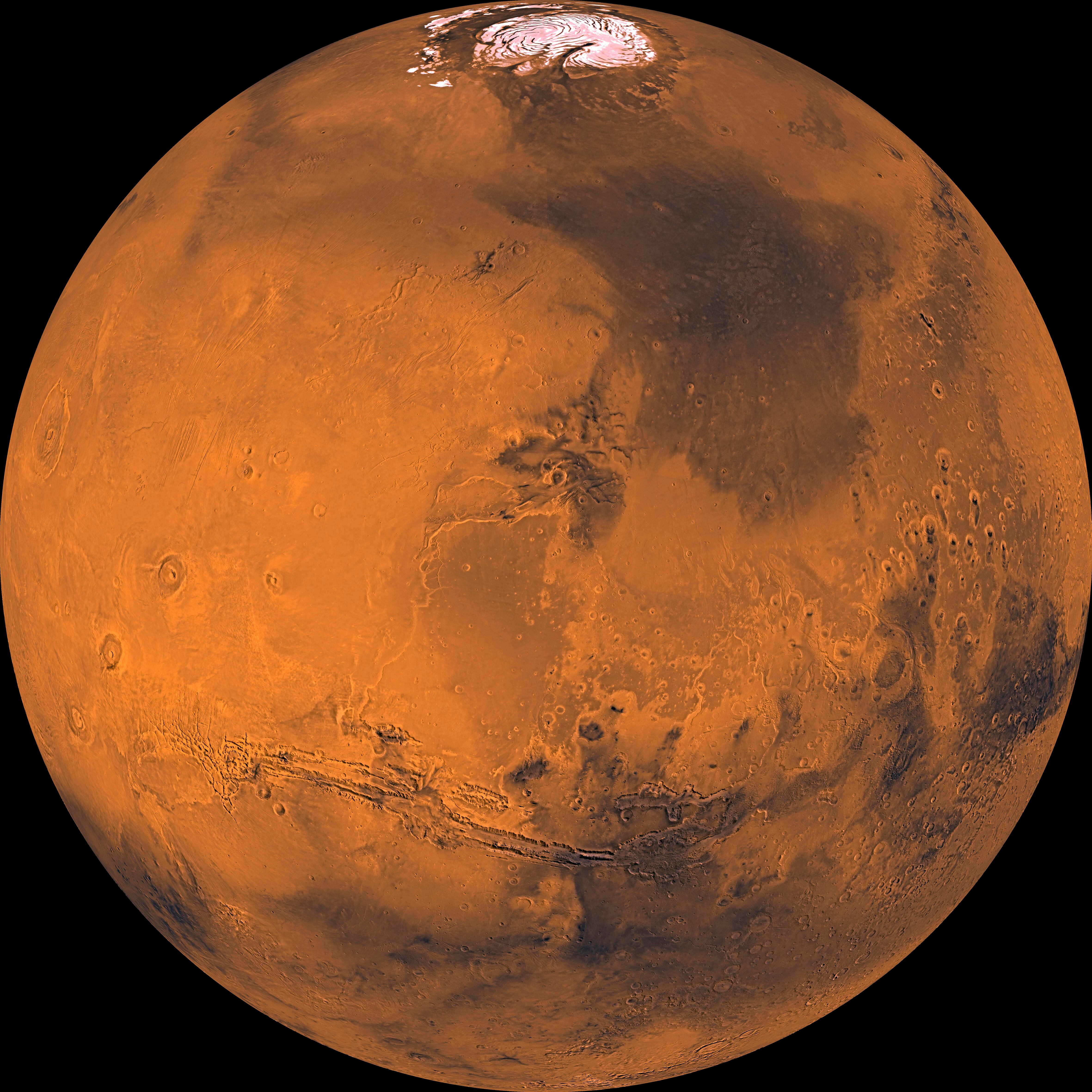 Areas of Mars’s surface are more than three billion years old.