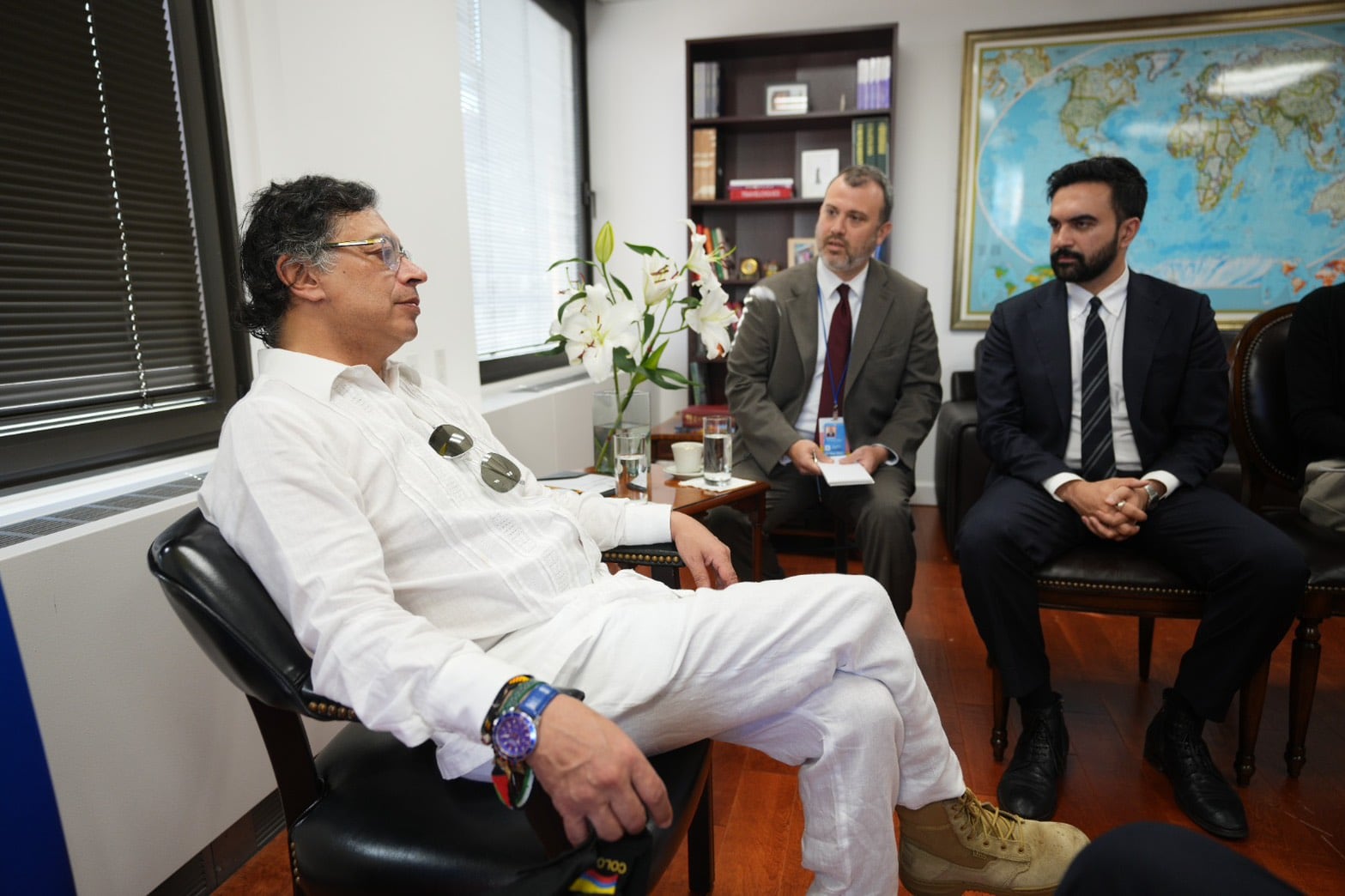 Gustavo Petro and Zohran Mamdani in New York, September 2025.