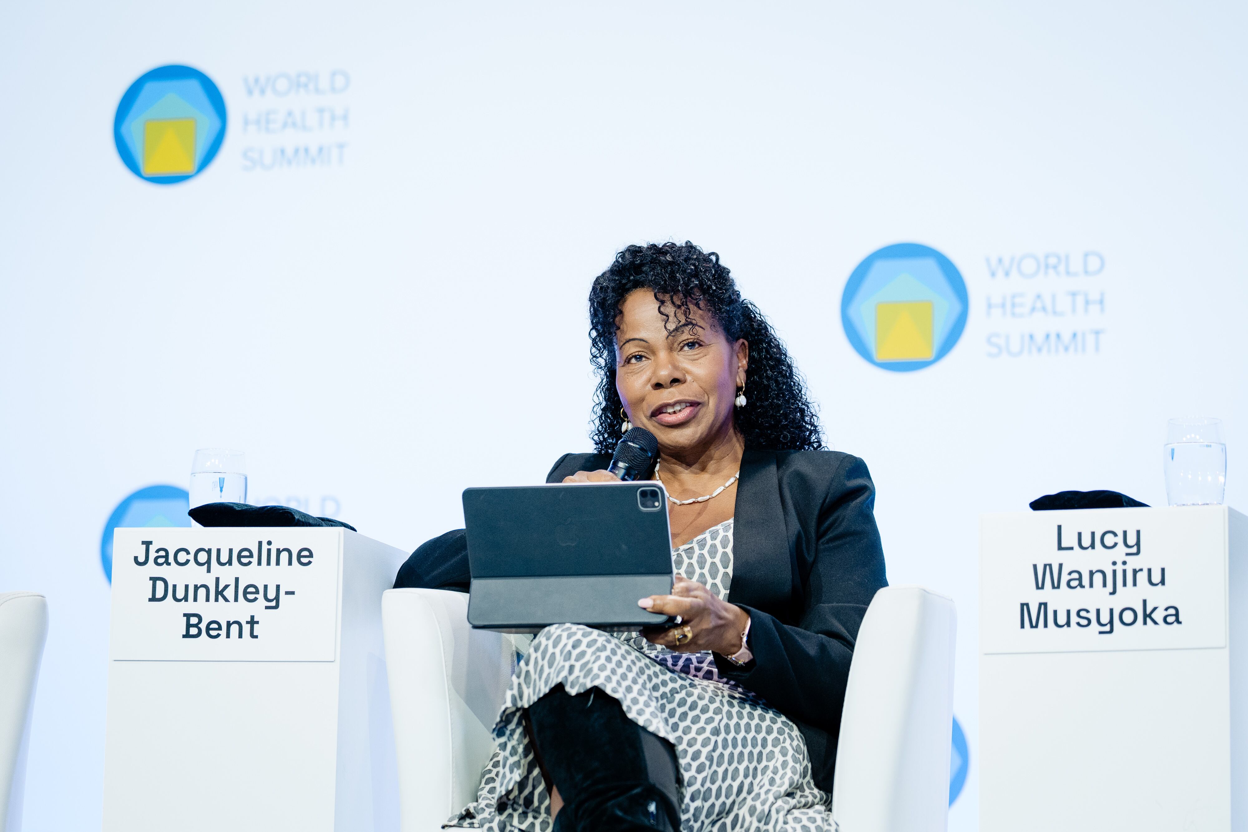 Jacqueline Dunkley-Bent, chief midwife for the International Confederation of Midwives, last week at the World Health Summit in Berlin.