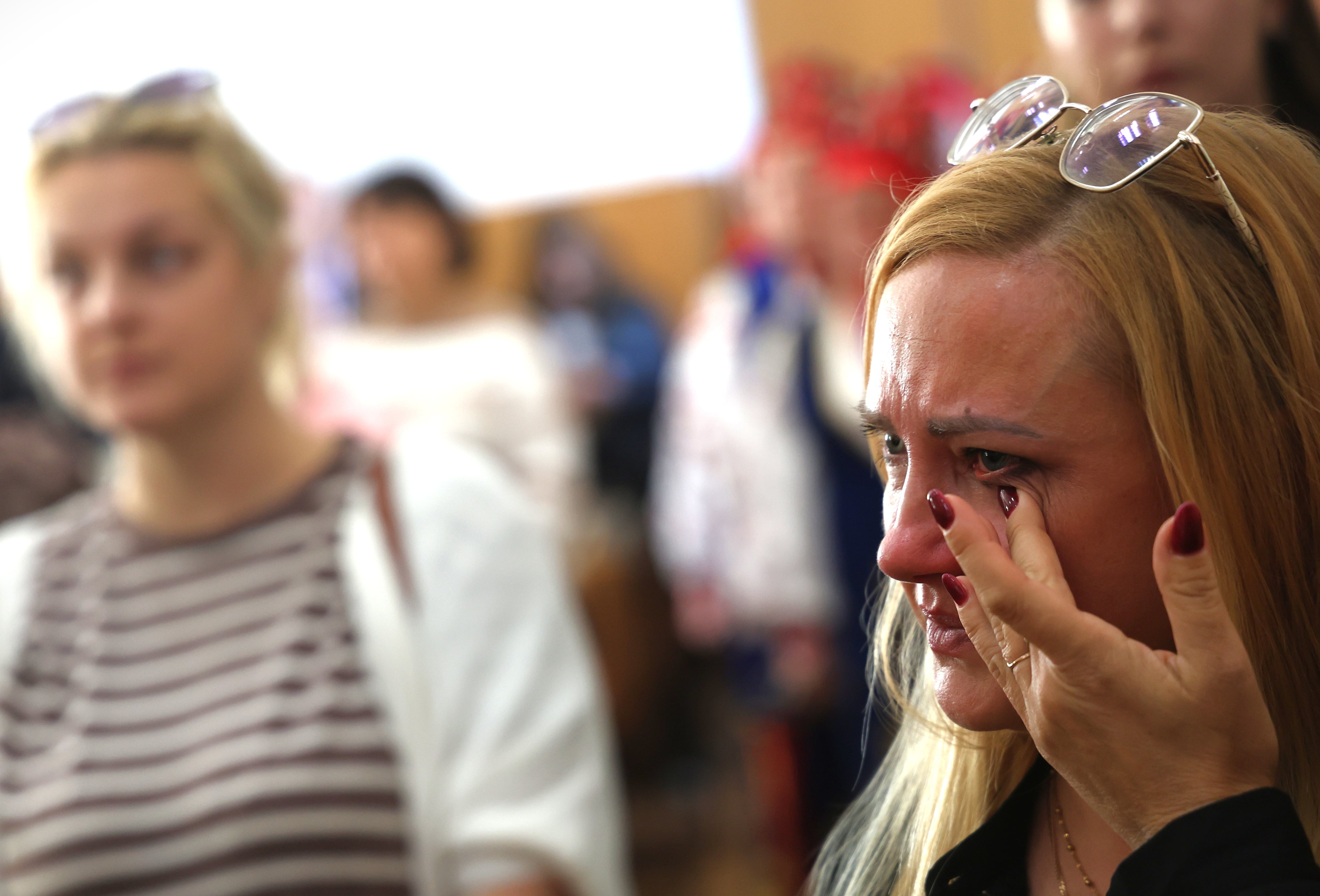 Attendees at the tribute held in honor of Oleshky in the city of Uman on October 3.