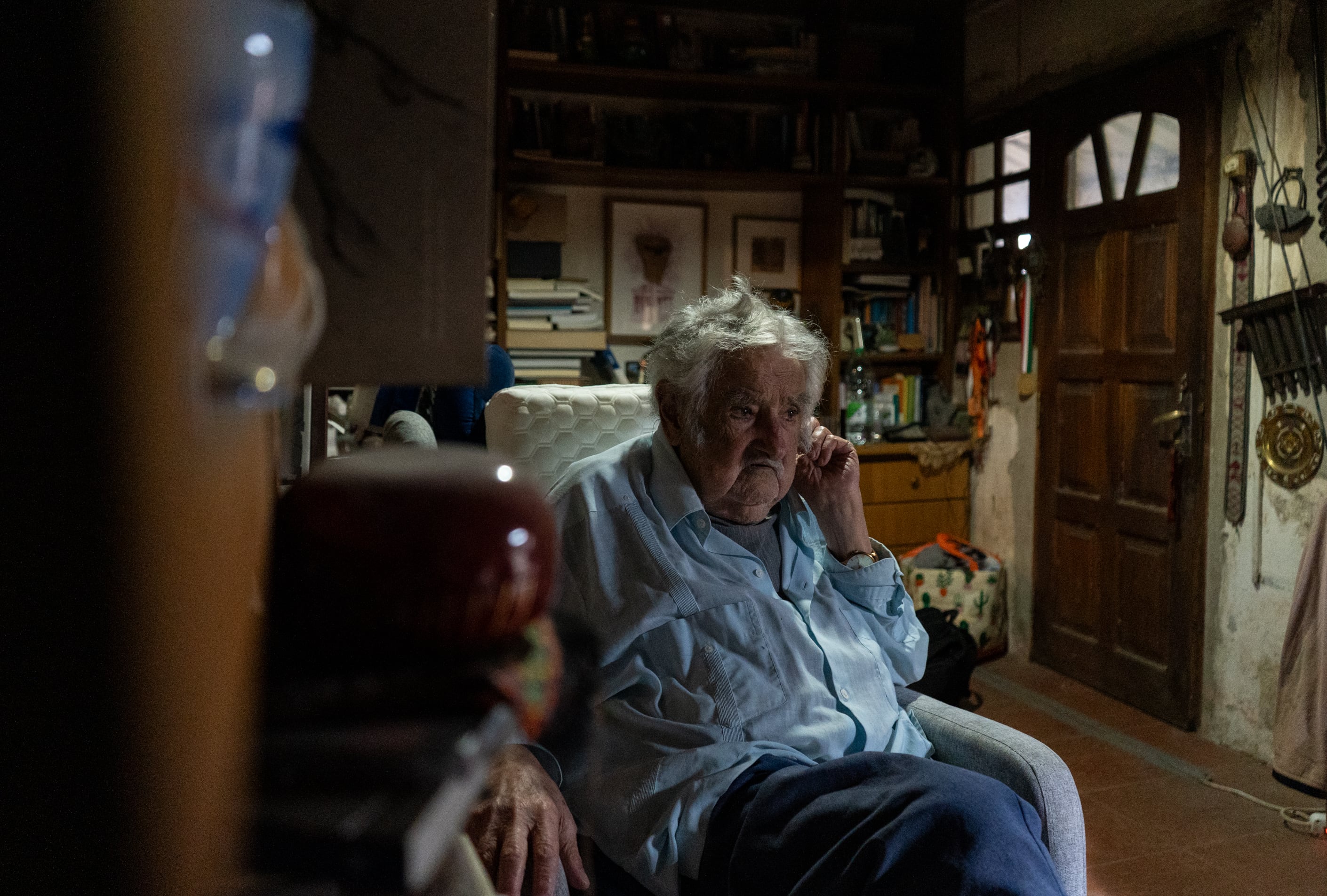 José Mujica at his farm on October 31, 2024.