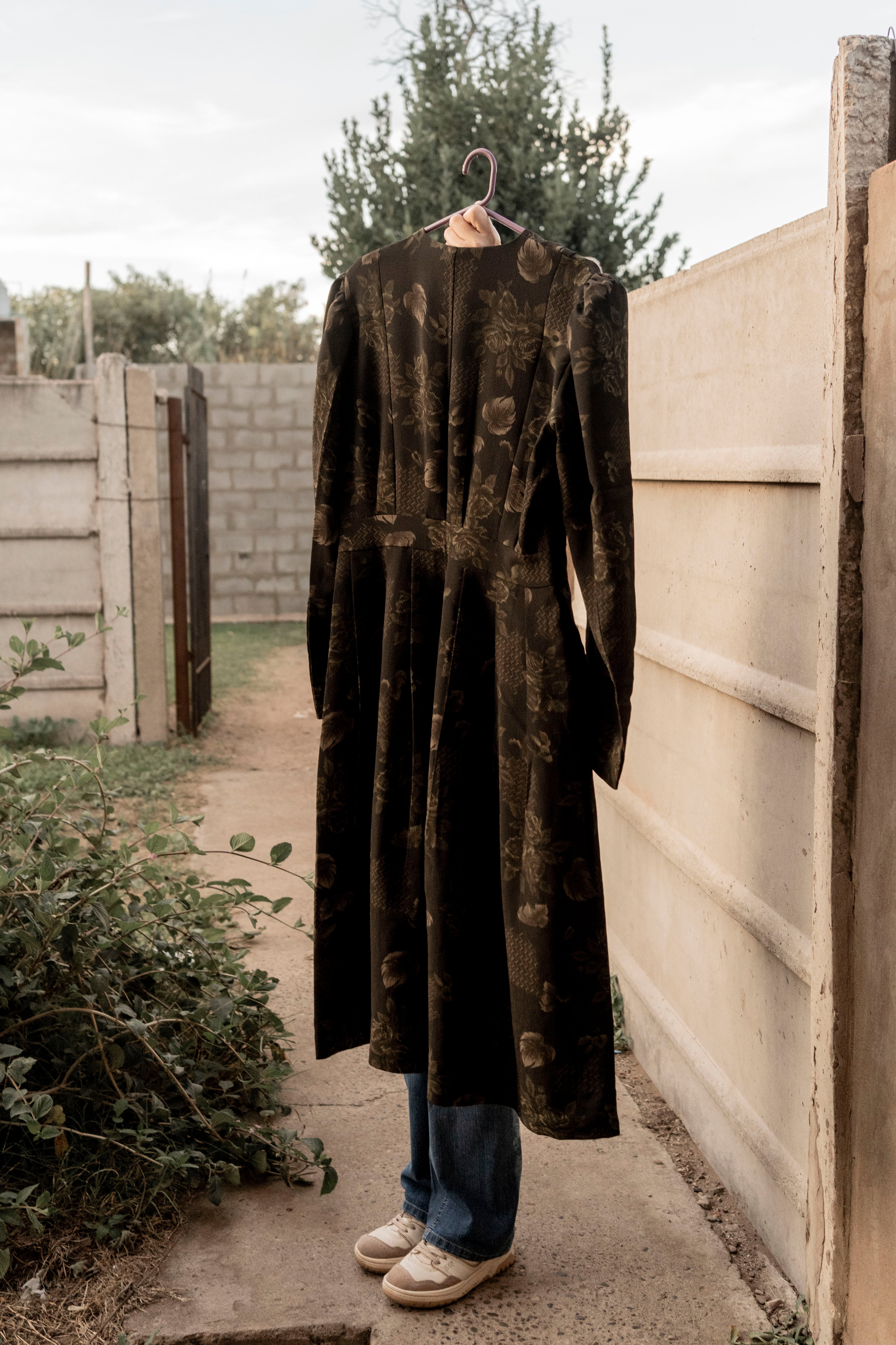 The dress that Elizabeth Bueckert wore on the day she left the colony.