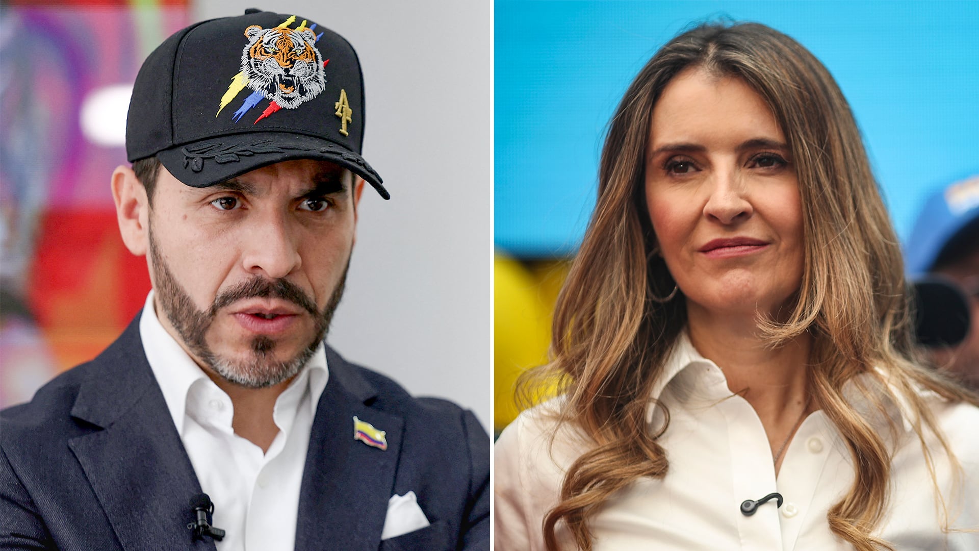 Abelardo de la Espriella and Paloma Valencia.