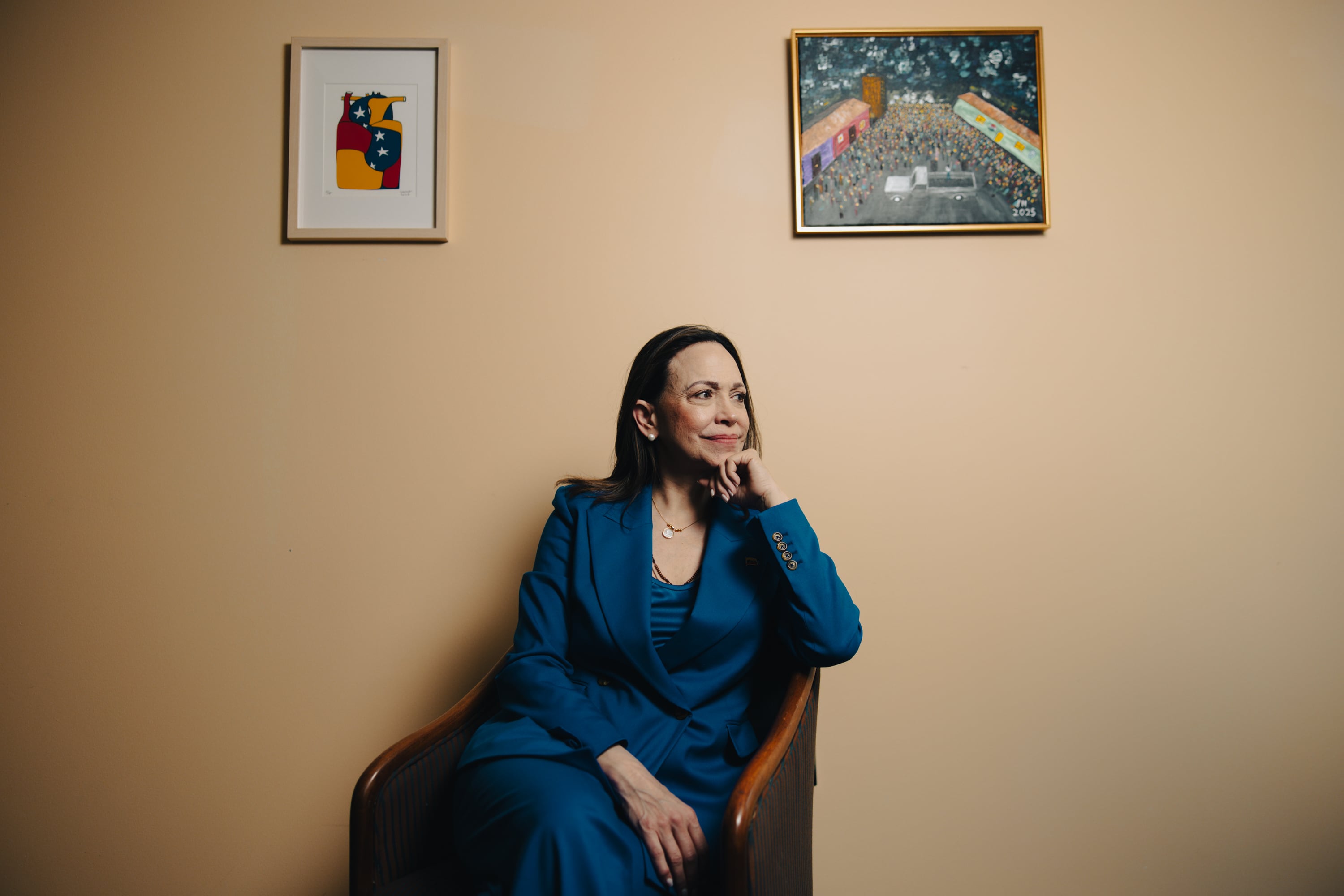 María Corina Machado during an interview in Washington, on May 7.