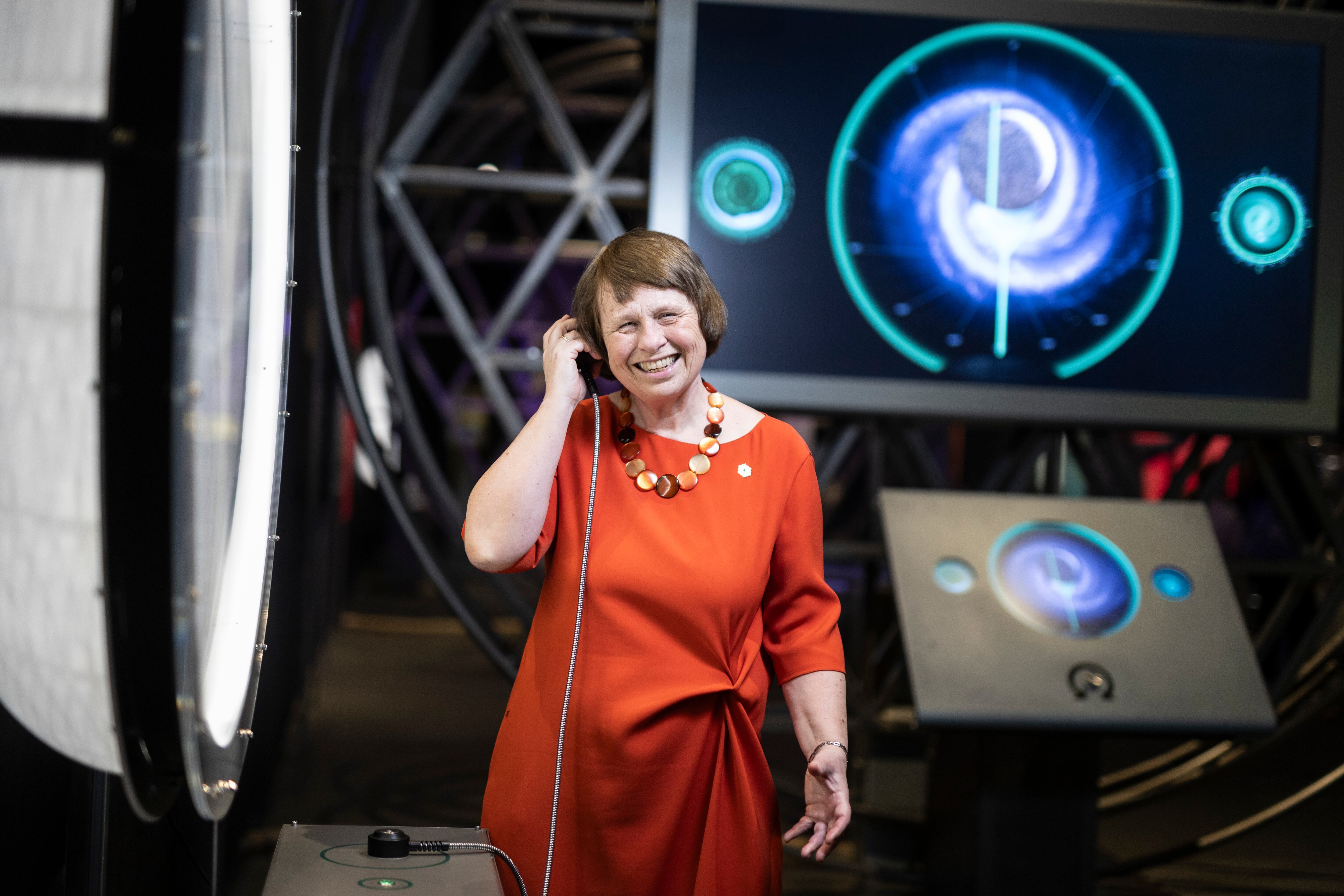 Ewine van Dischoke, at the Cosmocaixa Forum in Barcelona. 