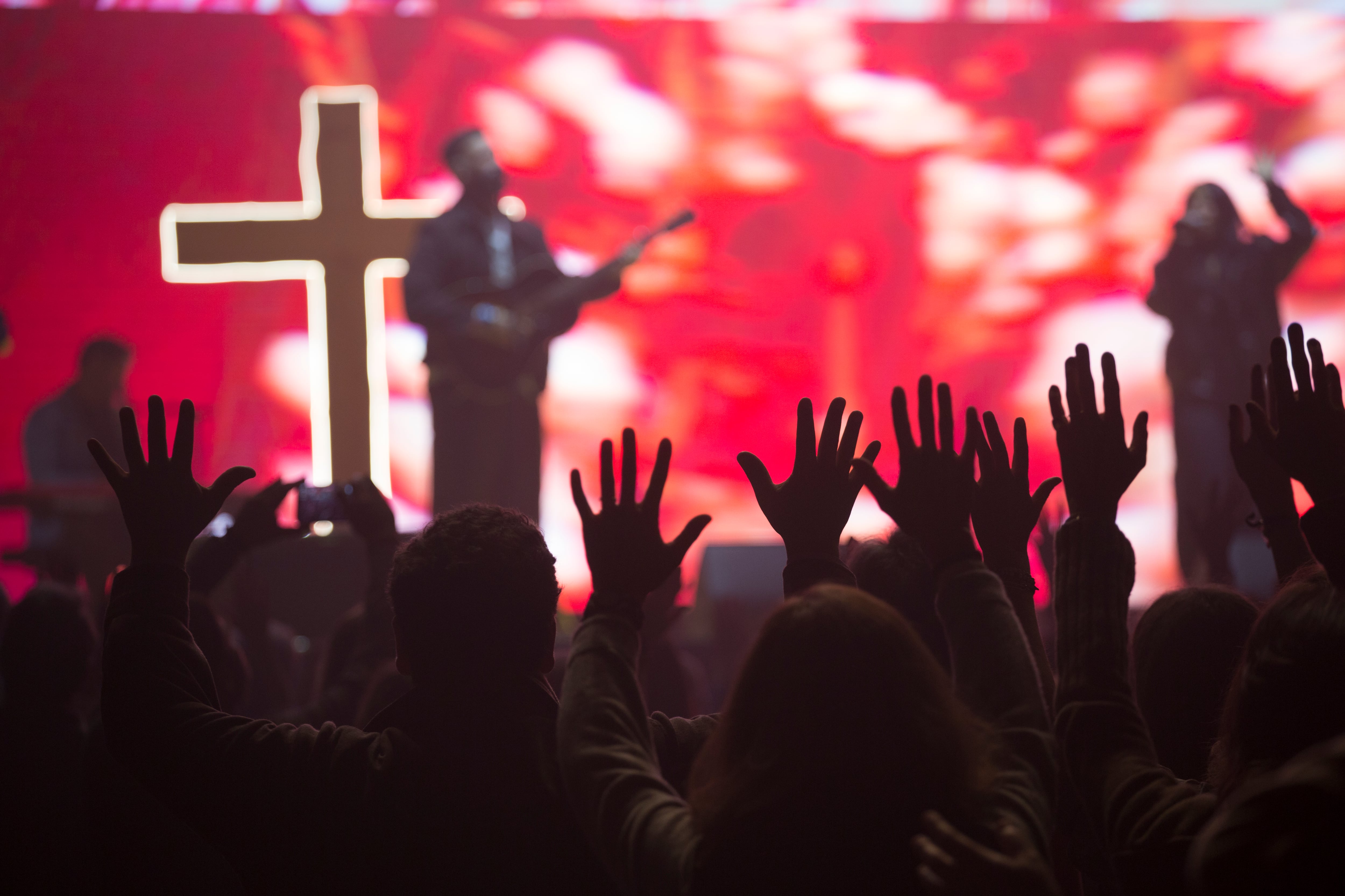 Concert during the ‘LLAMADOS’ evangelical gathering in Madrid’s Movistar Arena on January 12, 2026.