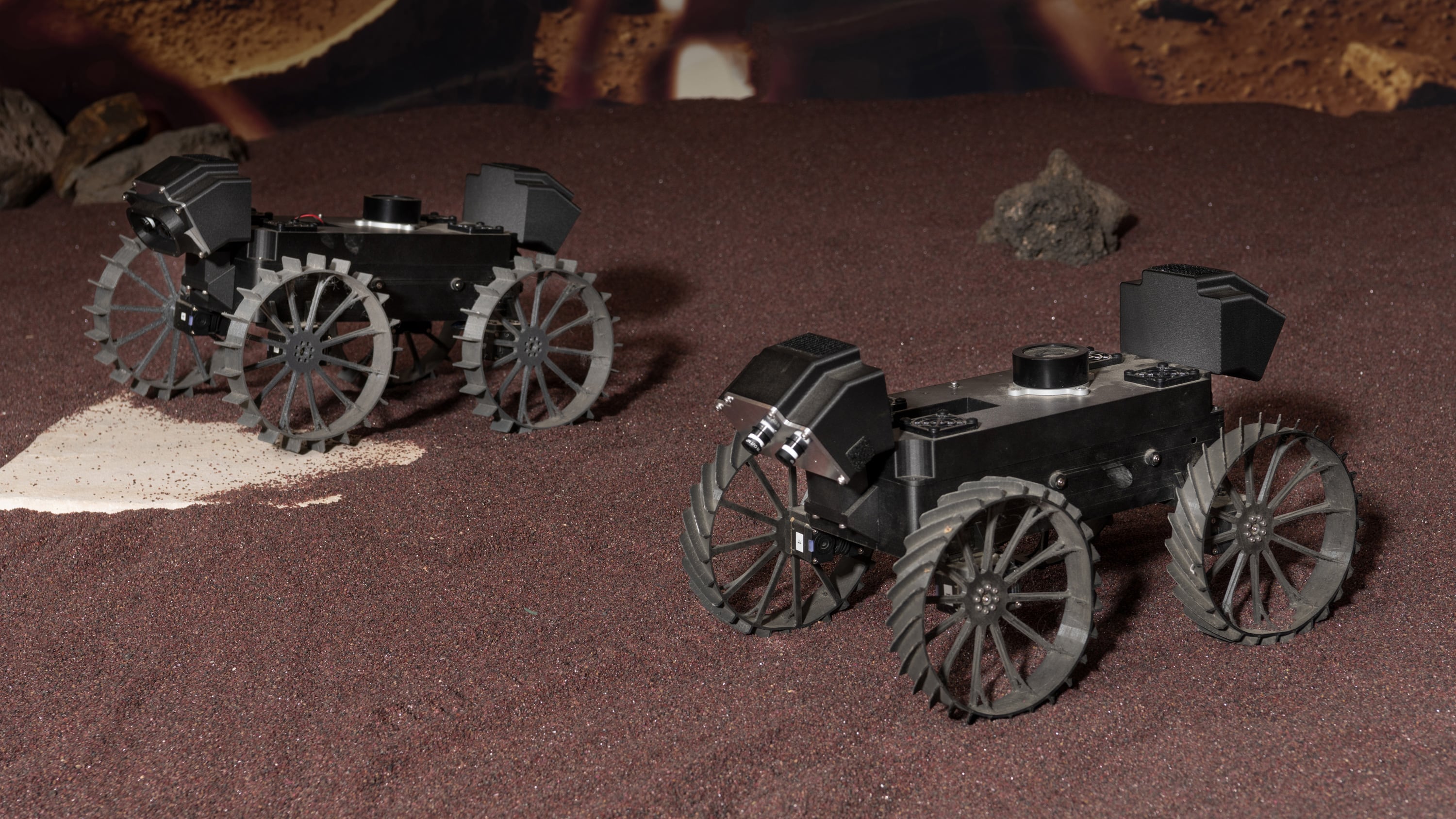 Mini rovers designed by NASA to map the surface of the Moon. 