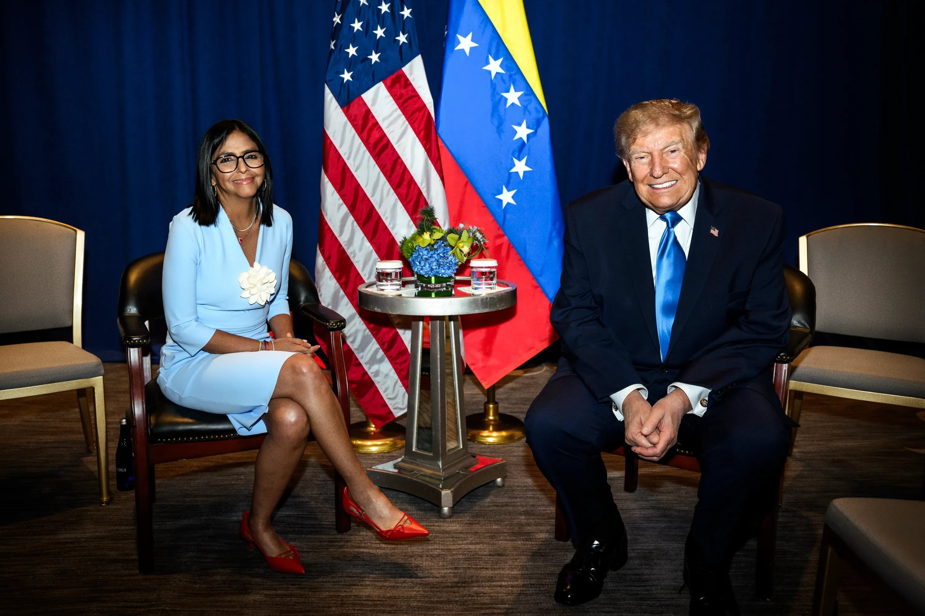 Trump and Delcy Rodríguez seal thaw with meeting in New York