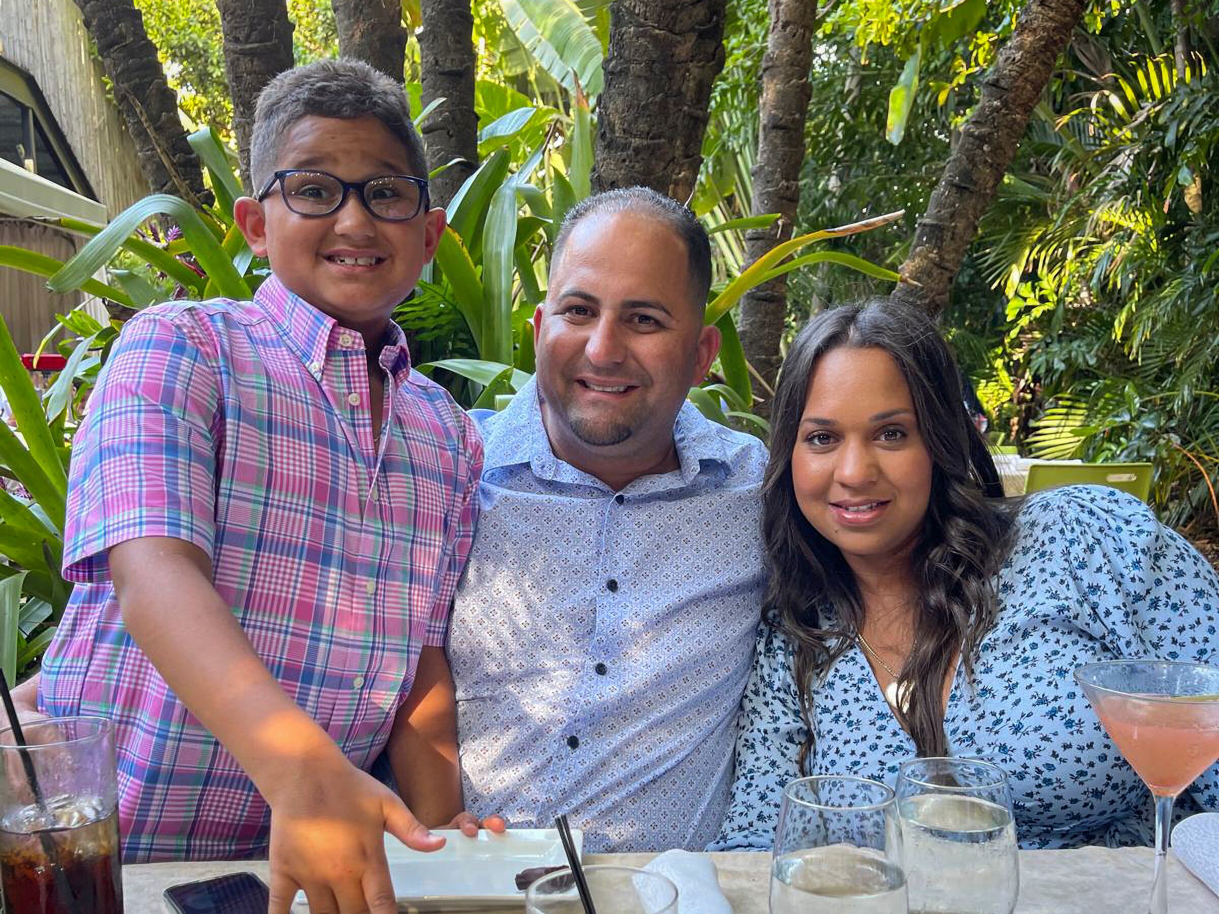 Jessica Ruíz with her family in an undated photograph. 