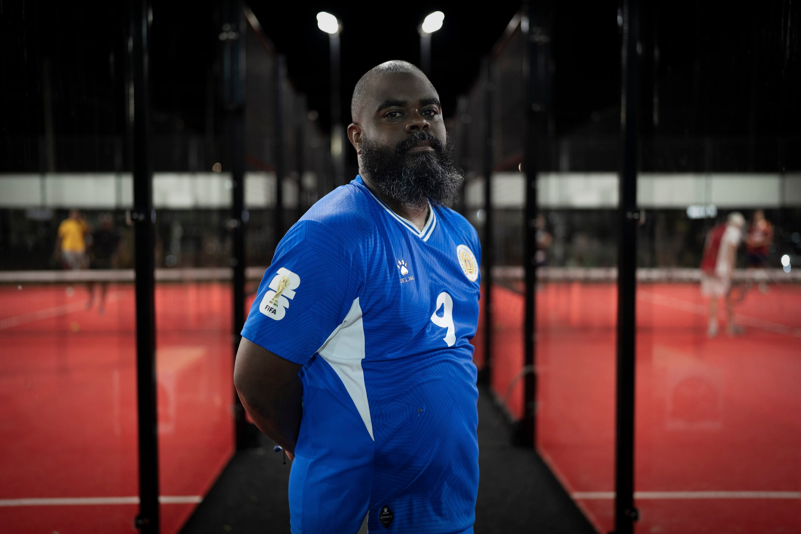 Brenton Balentien, 'Payo,' leader of the national team supporters' club.
