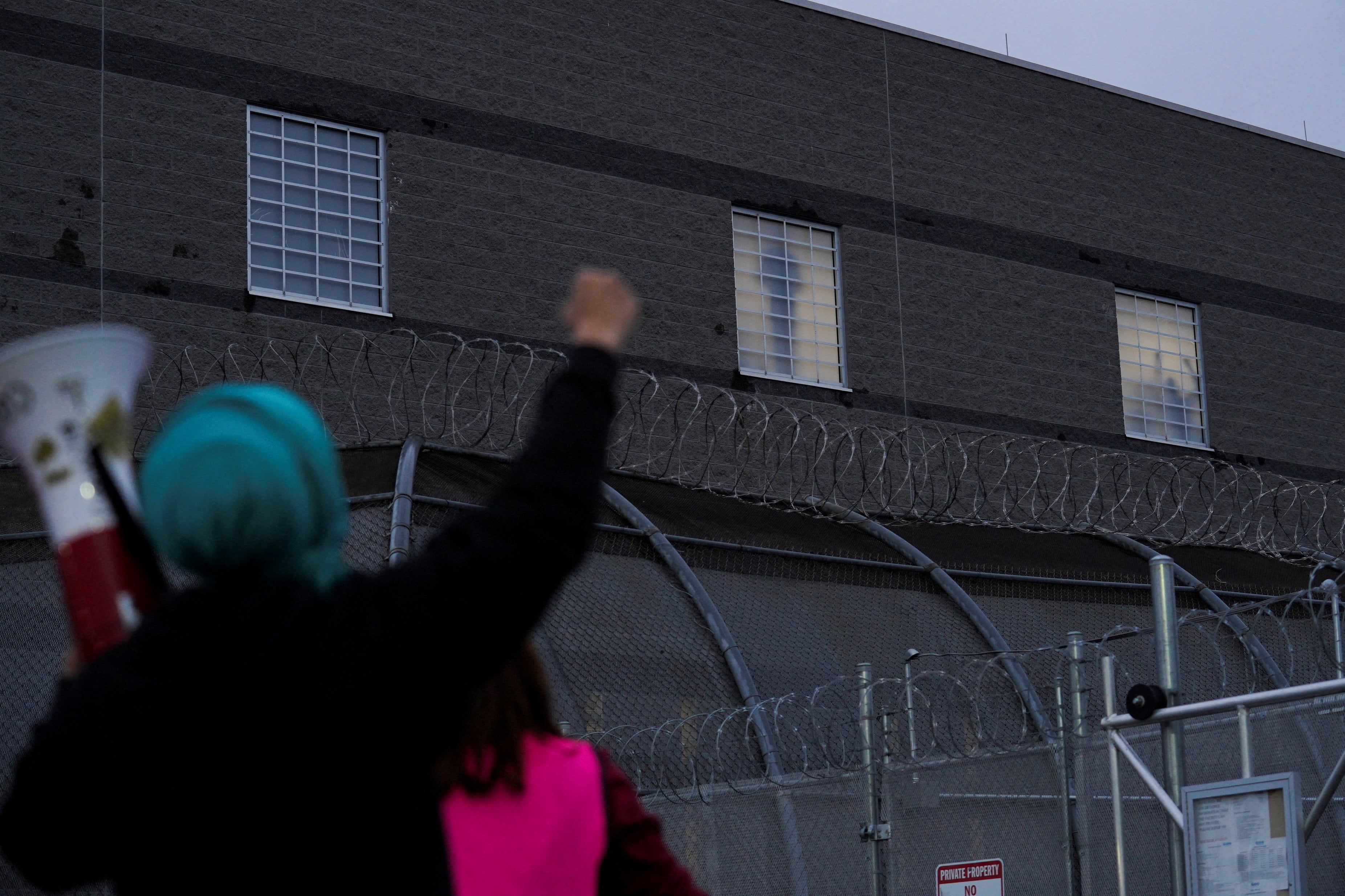 Hundreds of migrants stage hunger strike at the Delaney Hall detention center in New Jersey