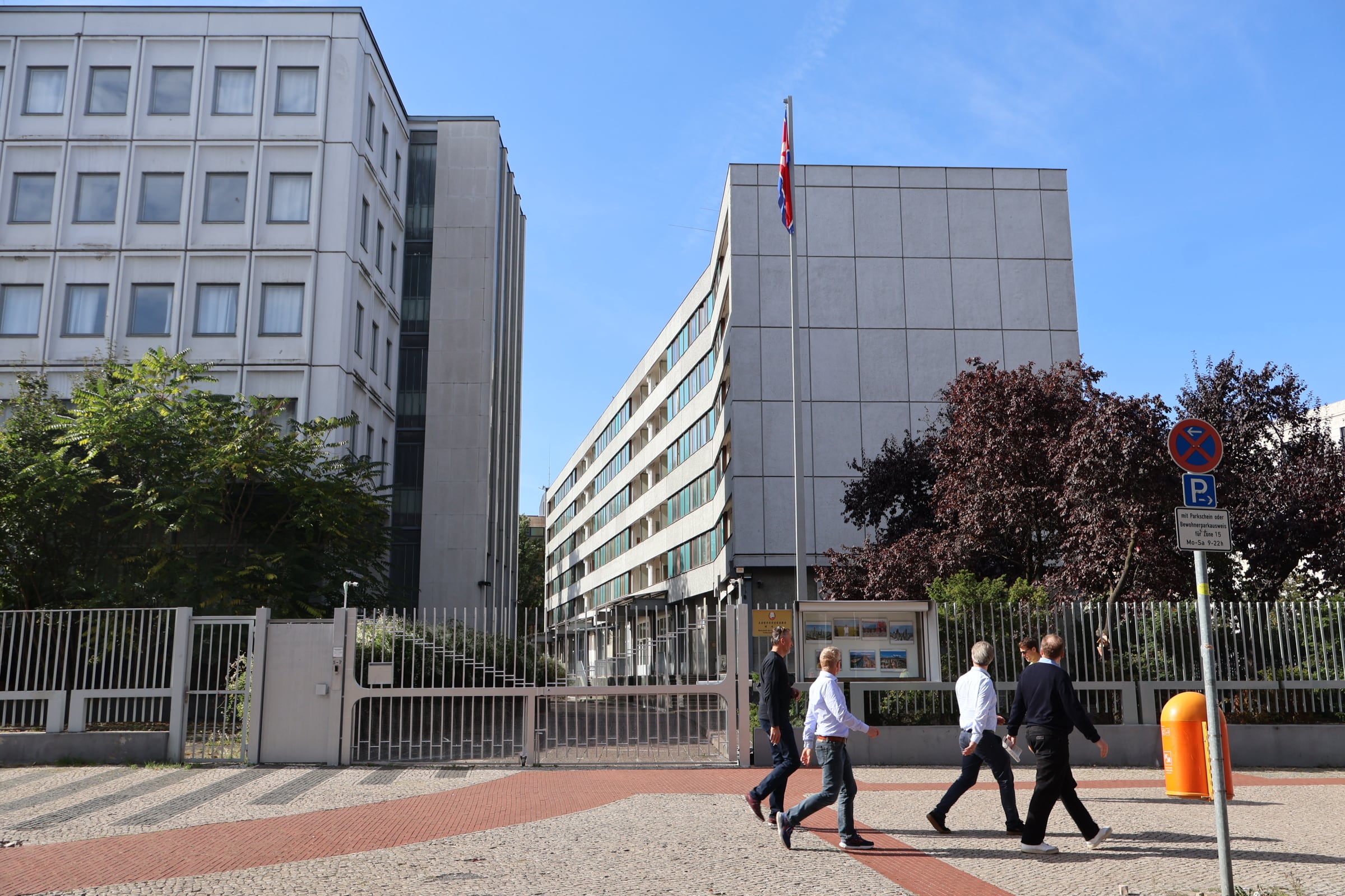 The North Korean embassy in Berlin, Germany.