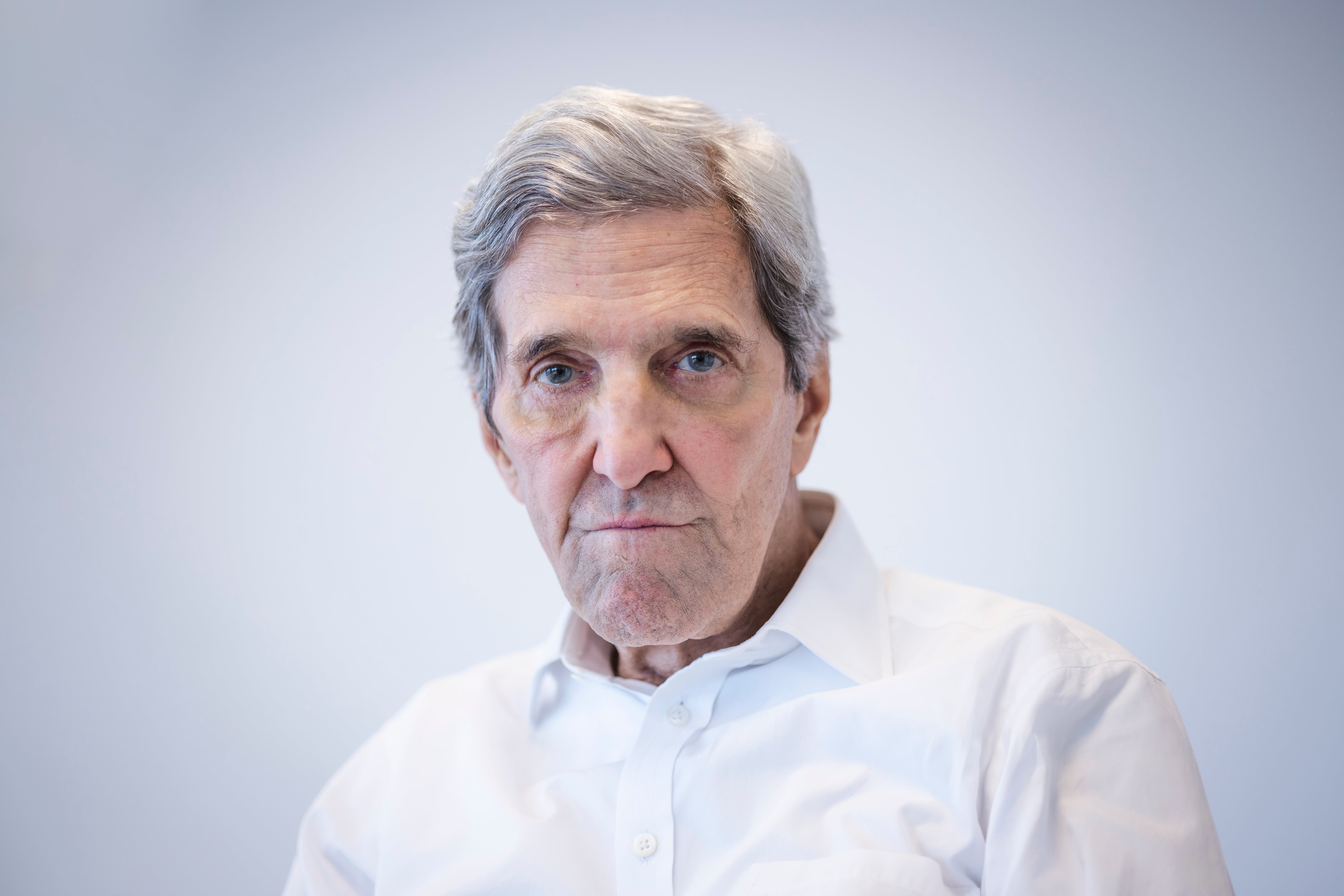 John Kerry, former U.S. secretary of state, during his visit to Barcelona.