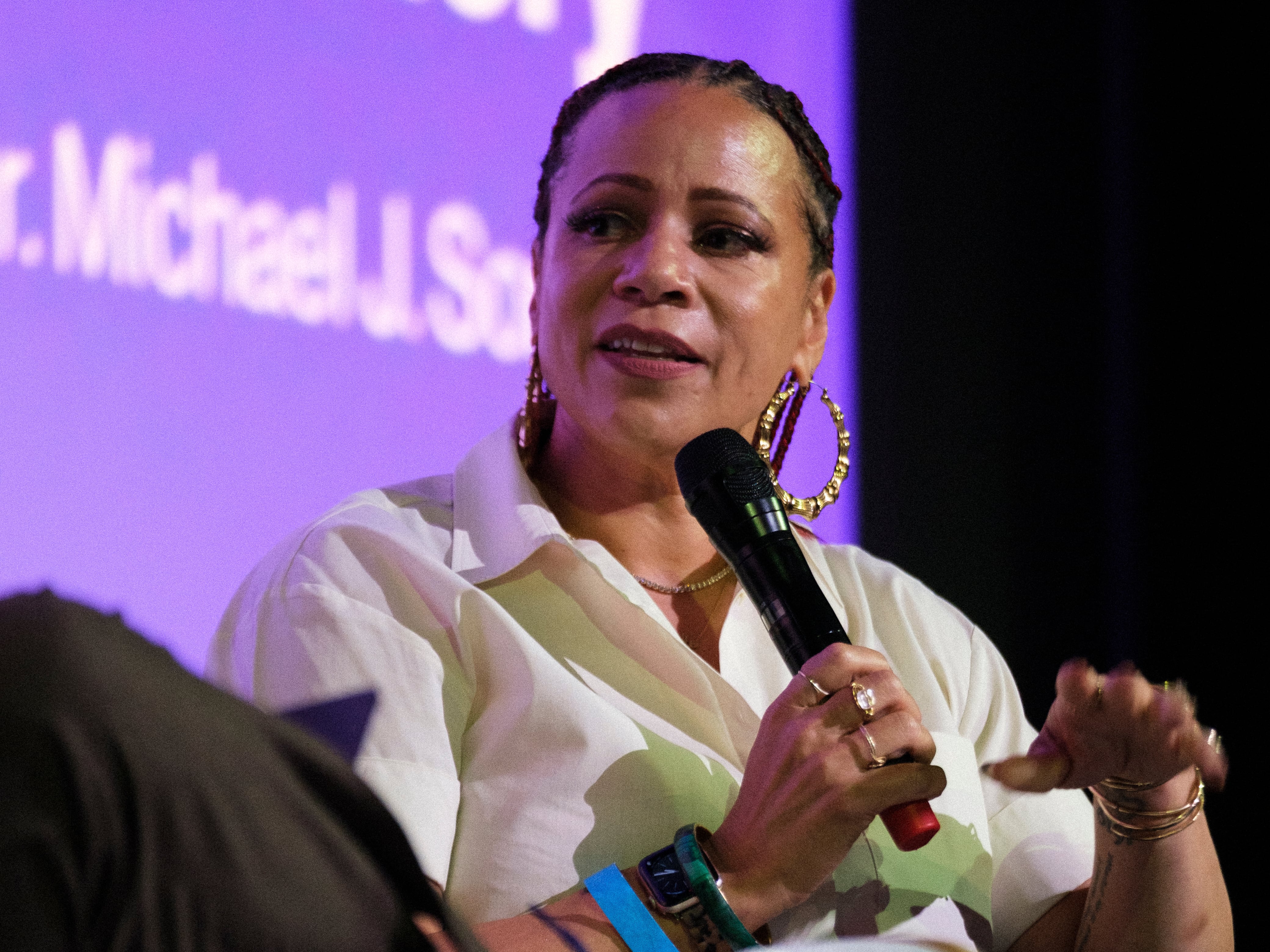 Nikole Hannah-Jones, during the Hay Festival in Dallas.