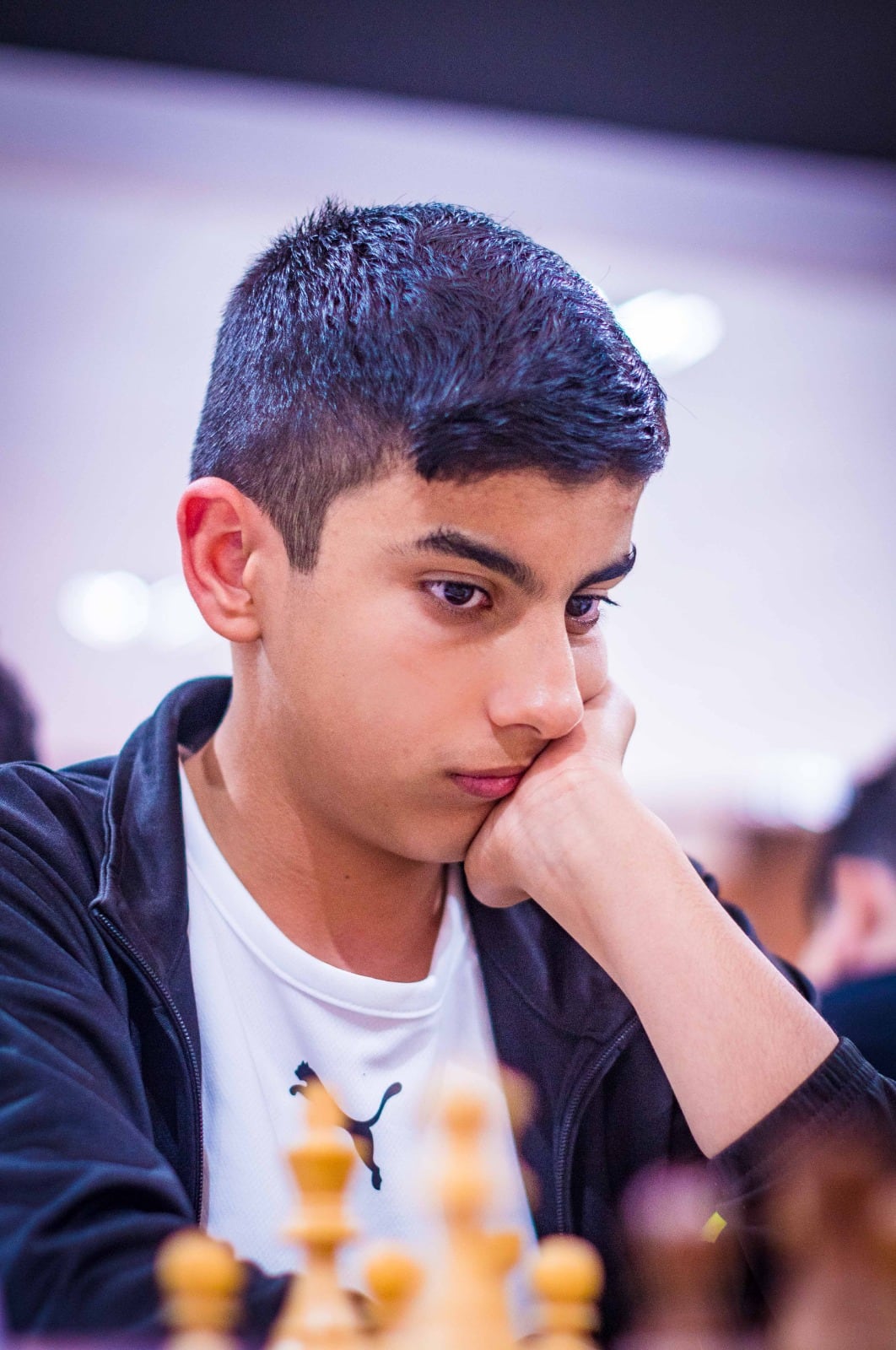 Syrian player Talab Rami of Syria, in the U-13 World Cup, this Sunday in Roquetas de Mar.