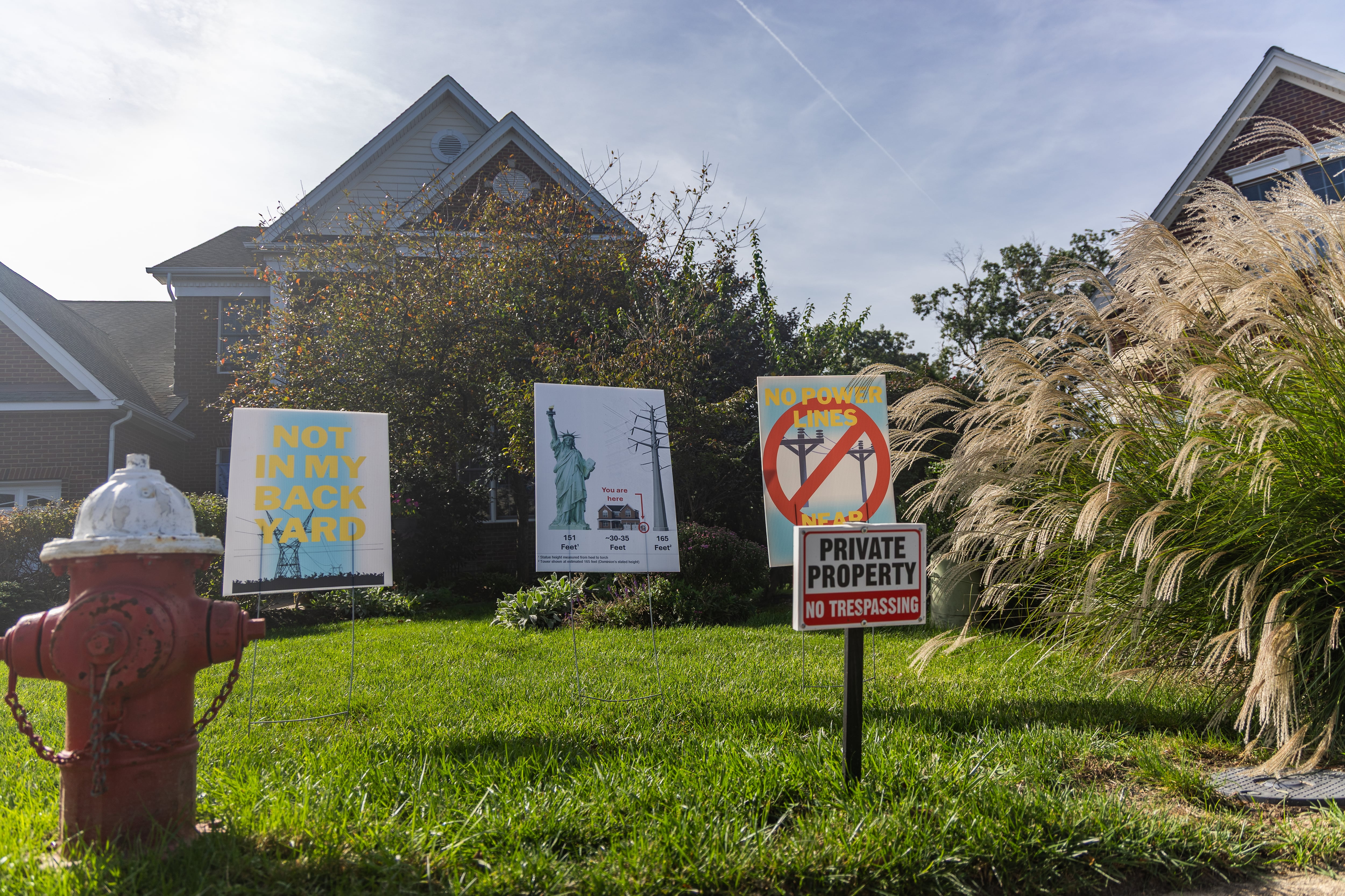 Vicky Hu’s garden protest, Ashburn.