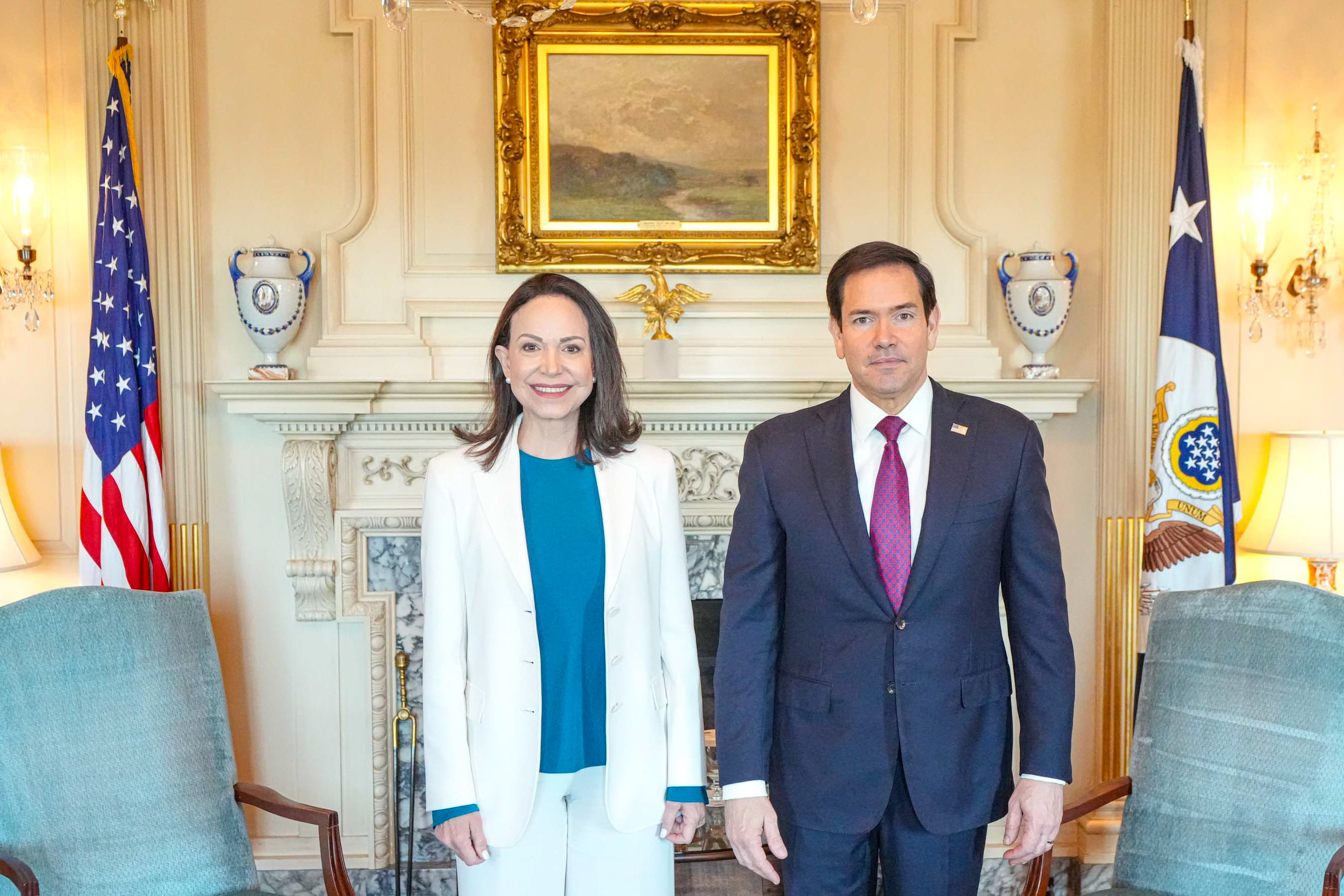 Marco Rubio says US told Venezuelan officials ‘weeks and weeks ago’ that María Corina Machado should be allowed to return