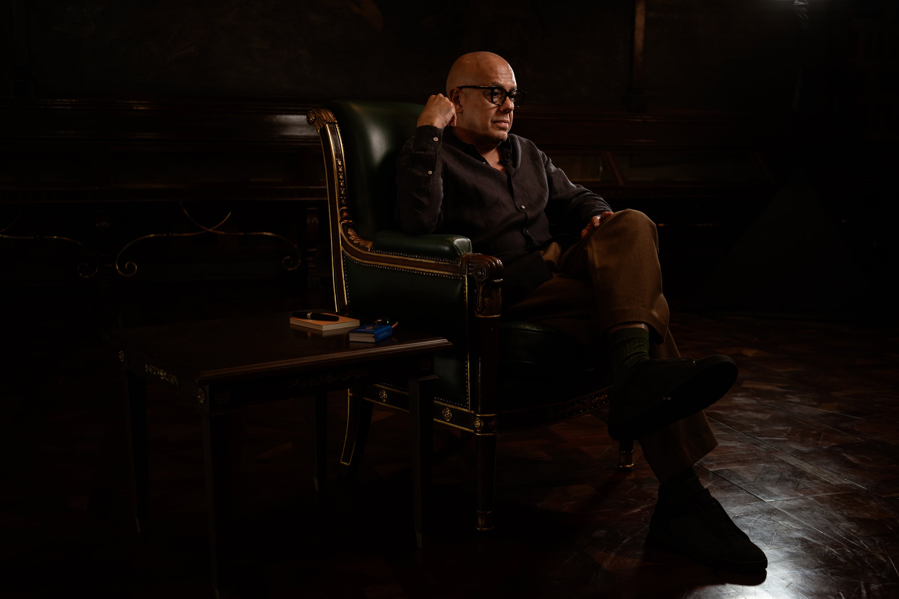Jorge Rodríguez President of the National Assembly in a room at the Legislative Palace in Caracas, Venezuela, on 10 April.