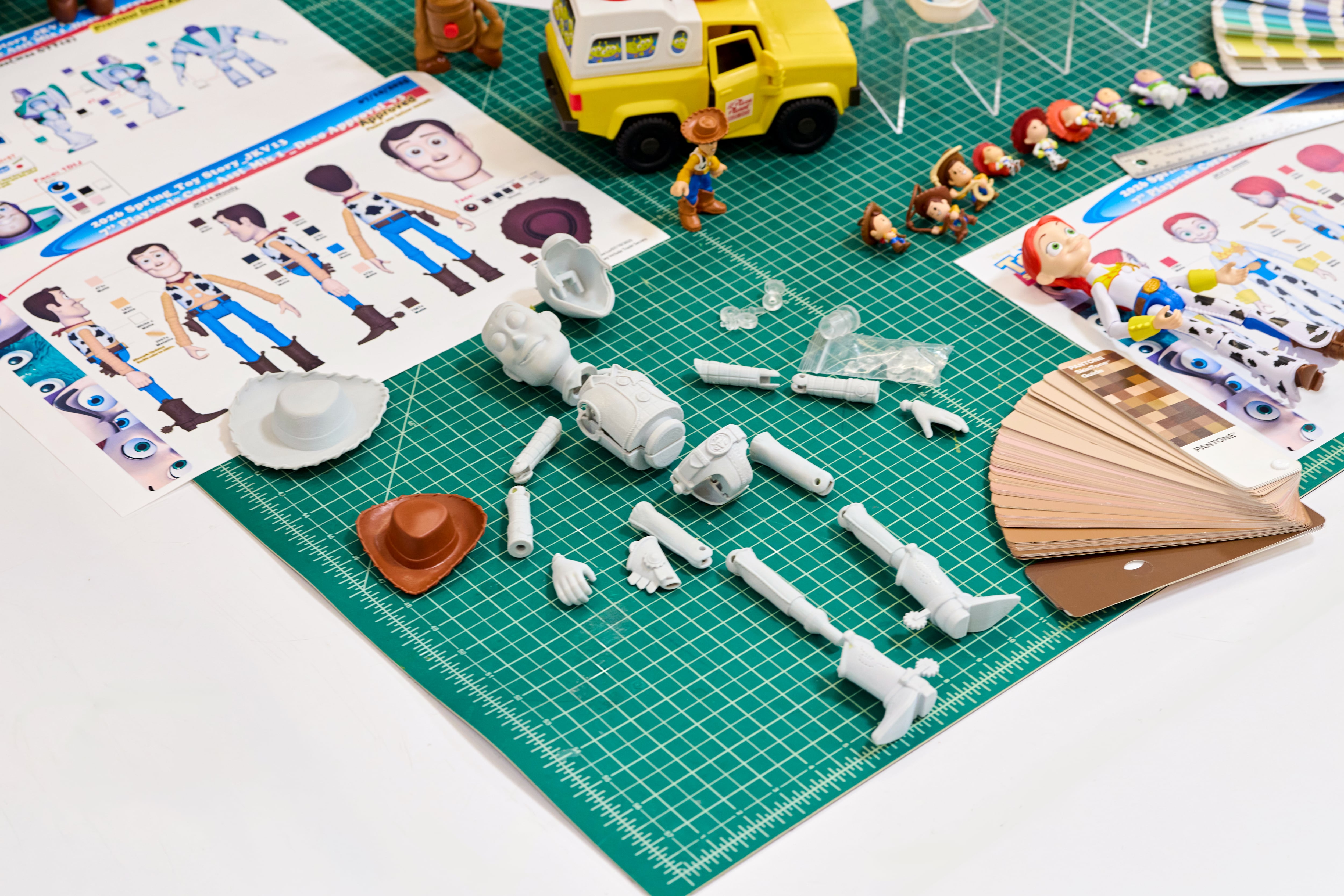 Inside Mattel, where the worlds most famous toys come to life: How the Toy Story action figures are designed At the toy companys design and product development center in El Segundo, California, the last two years have been spent creating the new product line, inspired by the fifth film in the famous Disney-Pixar saga