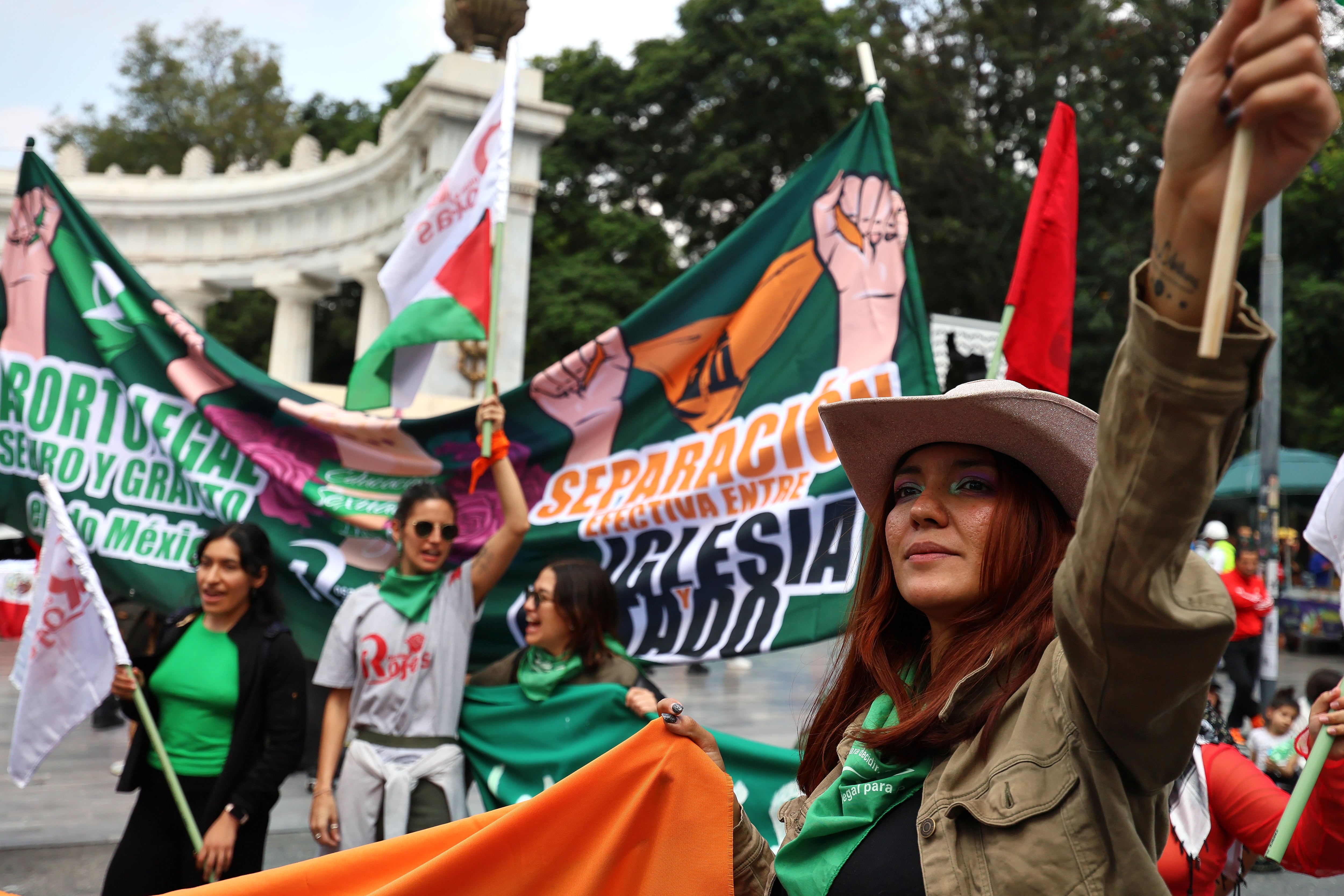 Protest for abortion rights in Mexico, in September 2025.